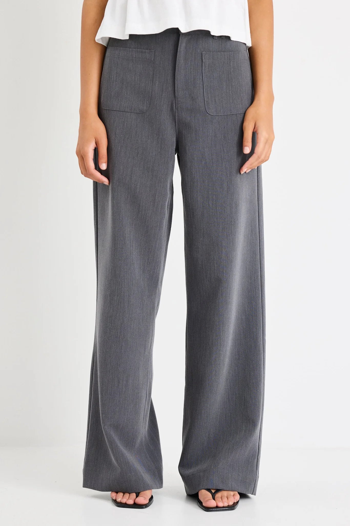 Zoey Charcoal Tailored Pants
