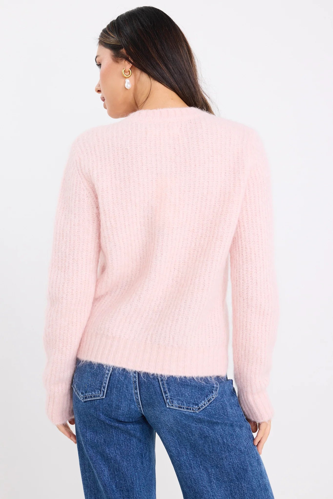 Highlight Blush Mohair Cardigan