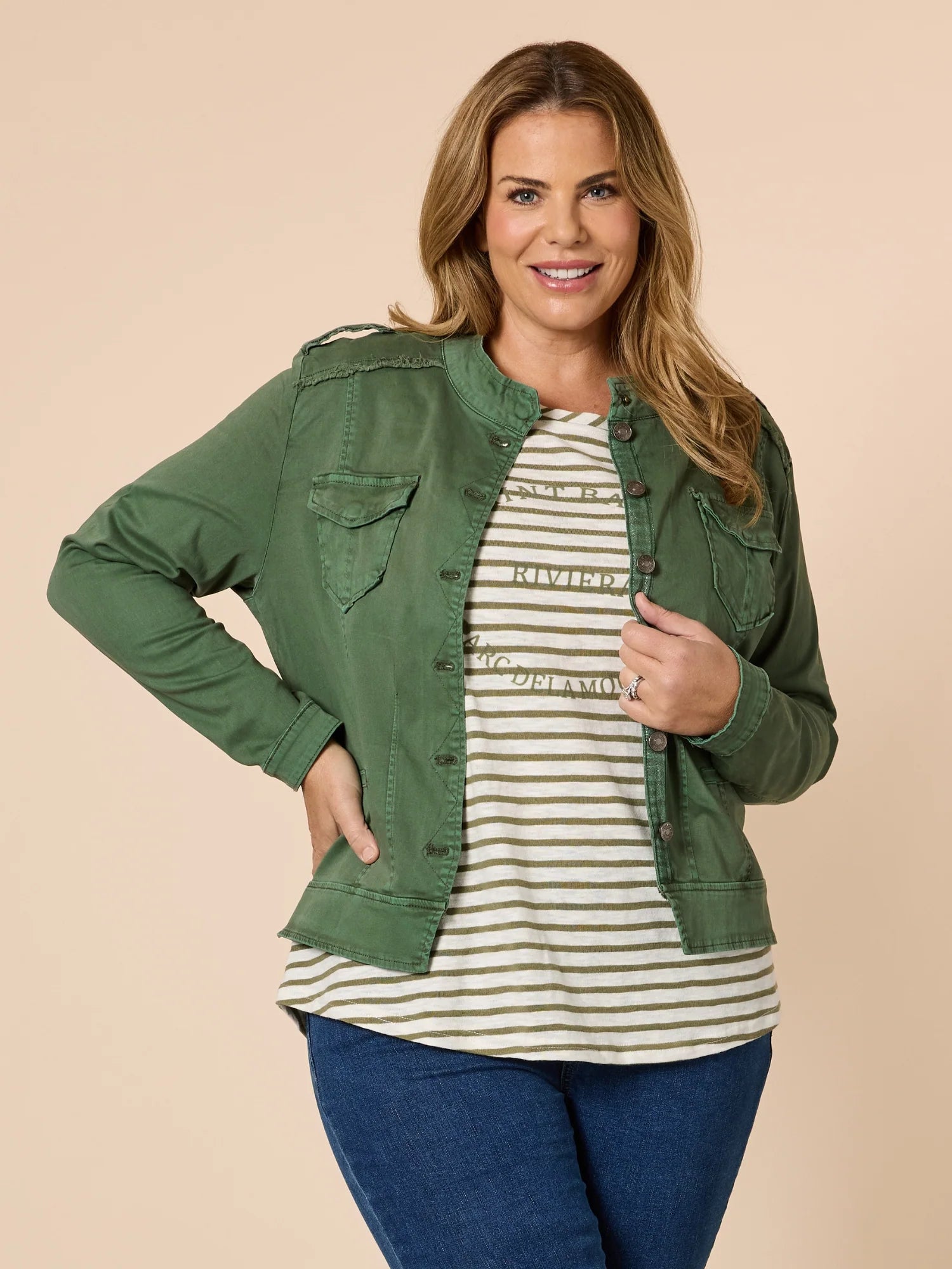 Military Denim Jacket