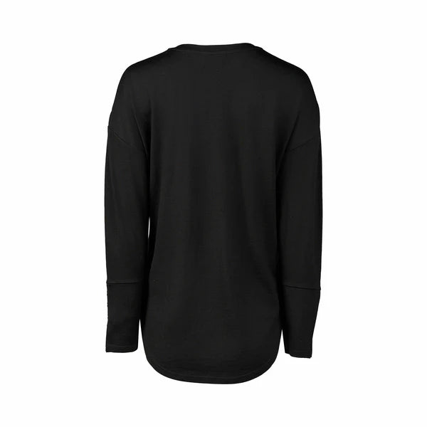 Merino V Neck Top Black