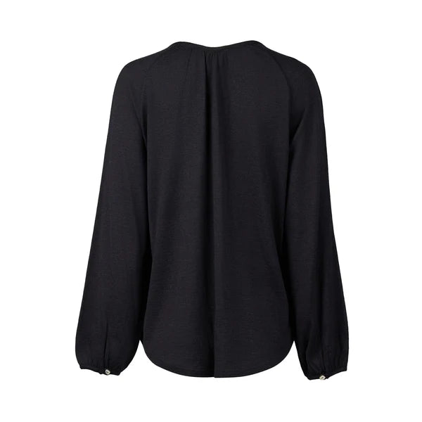 Merino Round Neck Top Midnight