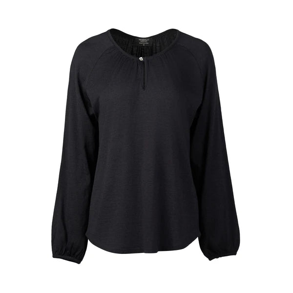 Merino Round Neck Top Midnight