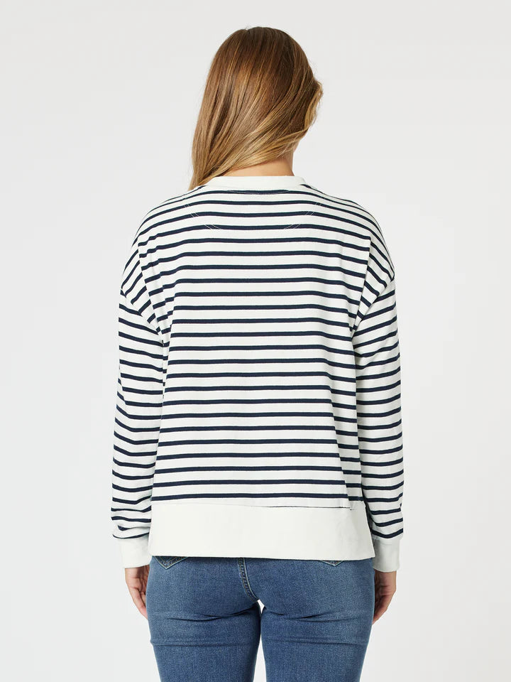 Paris Stripe Sweatshirt