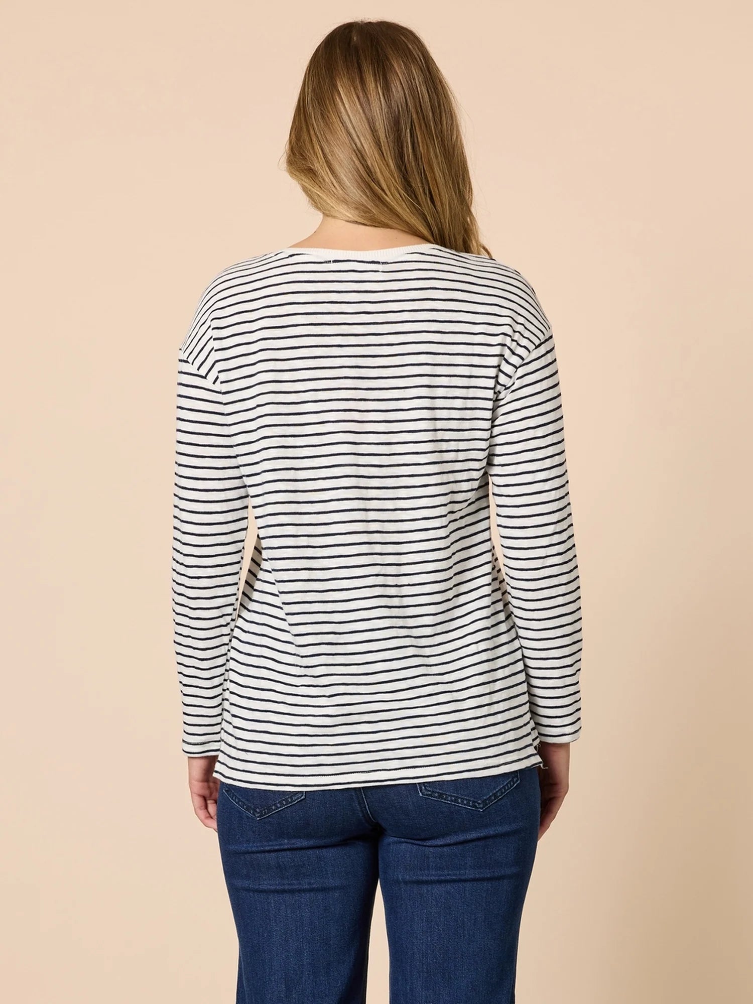 City Stripe Tee Navy/Ivory