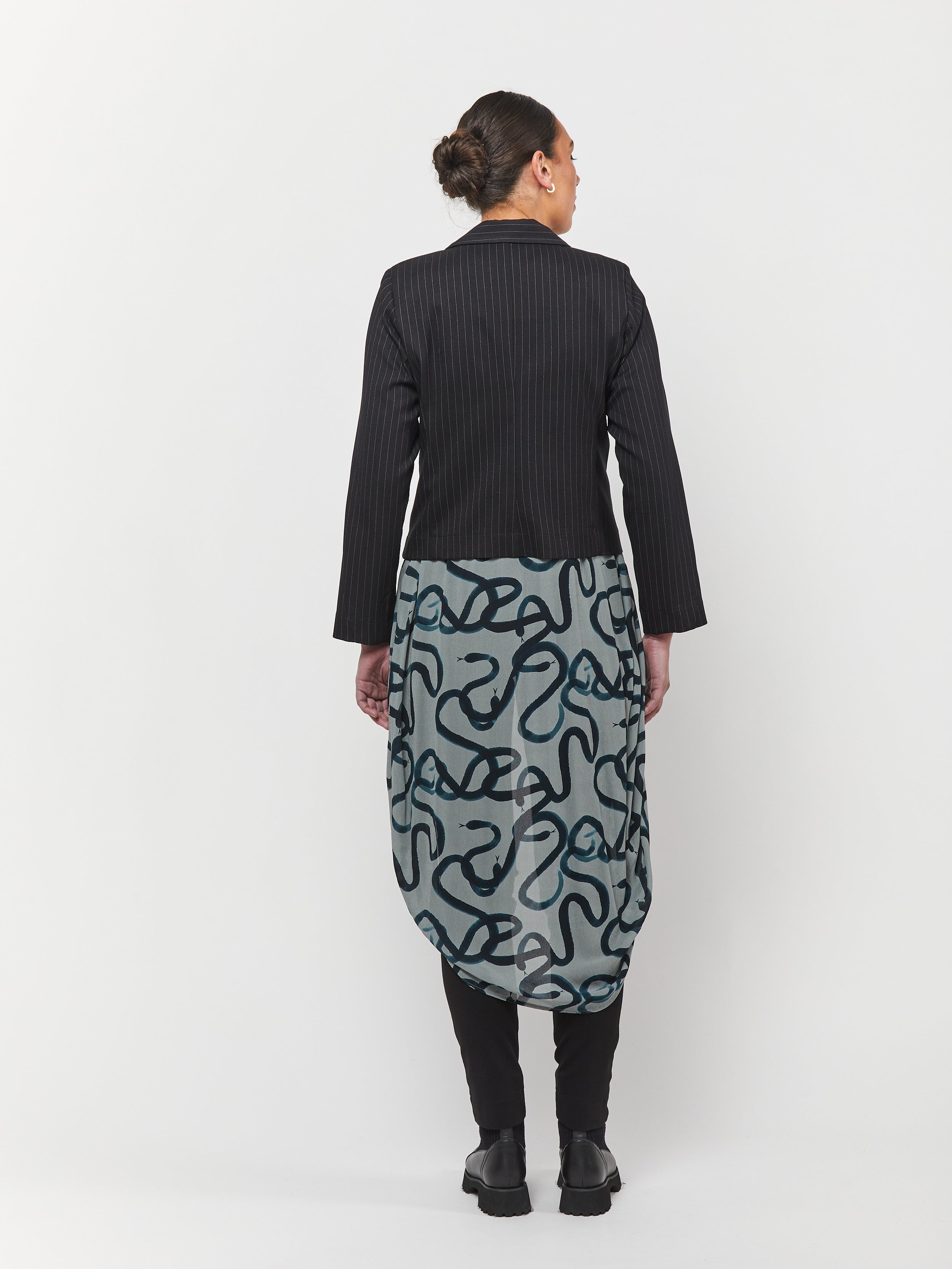 Pinstripe Crossover Jacket