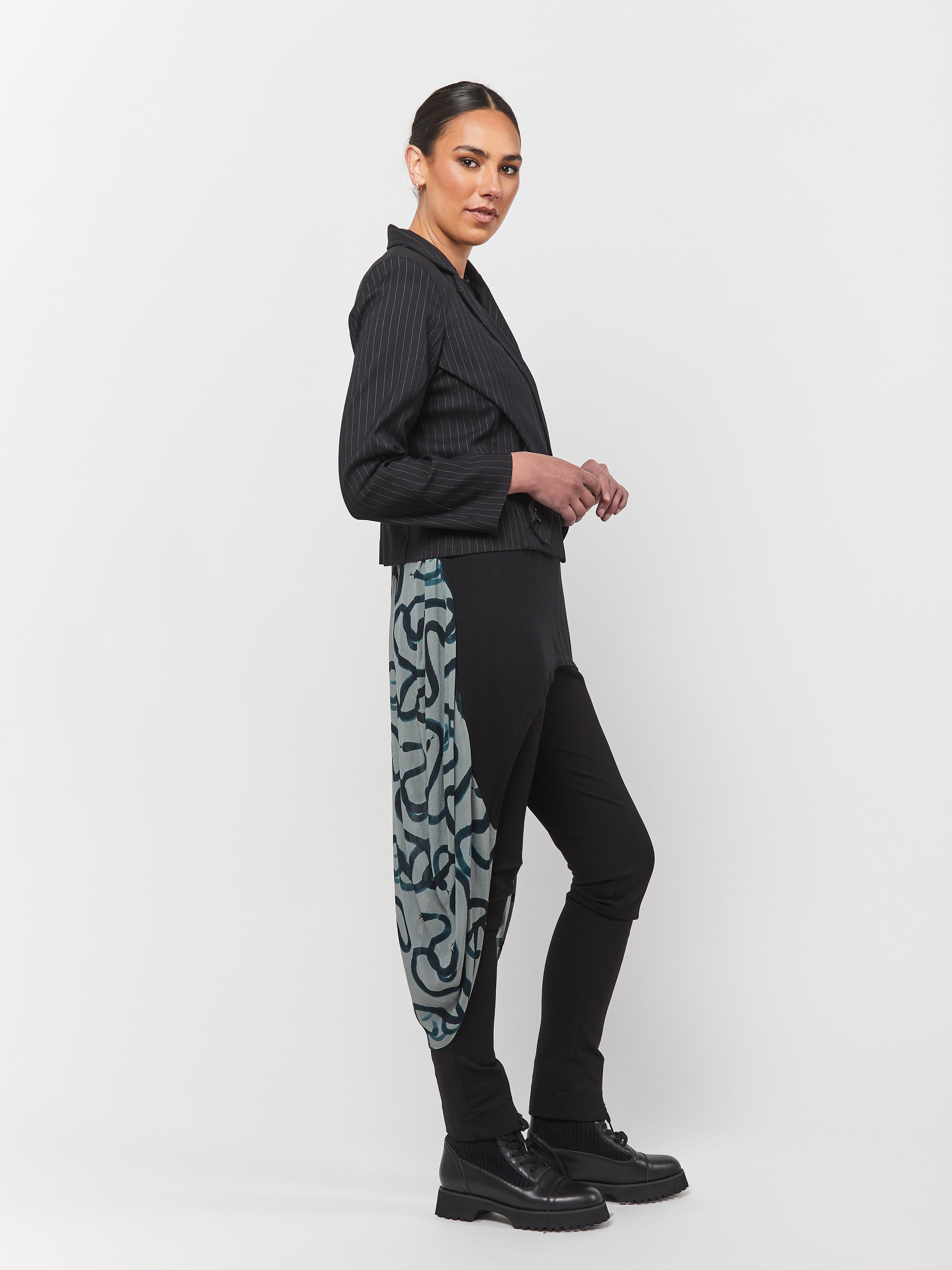 Pinstripe Crossover Jacket