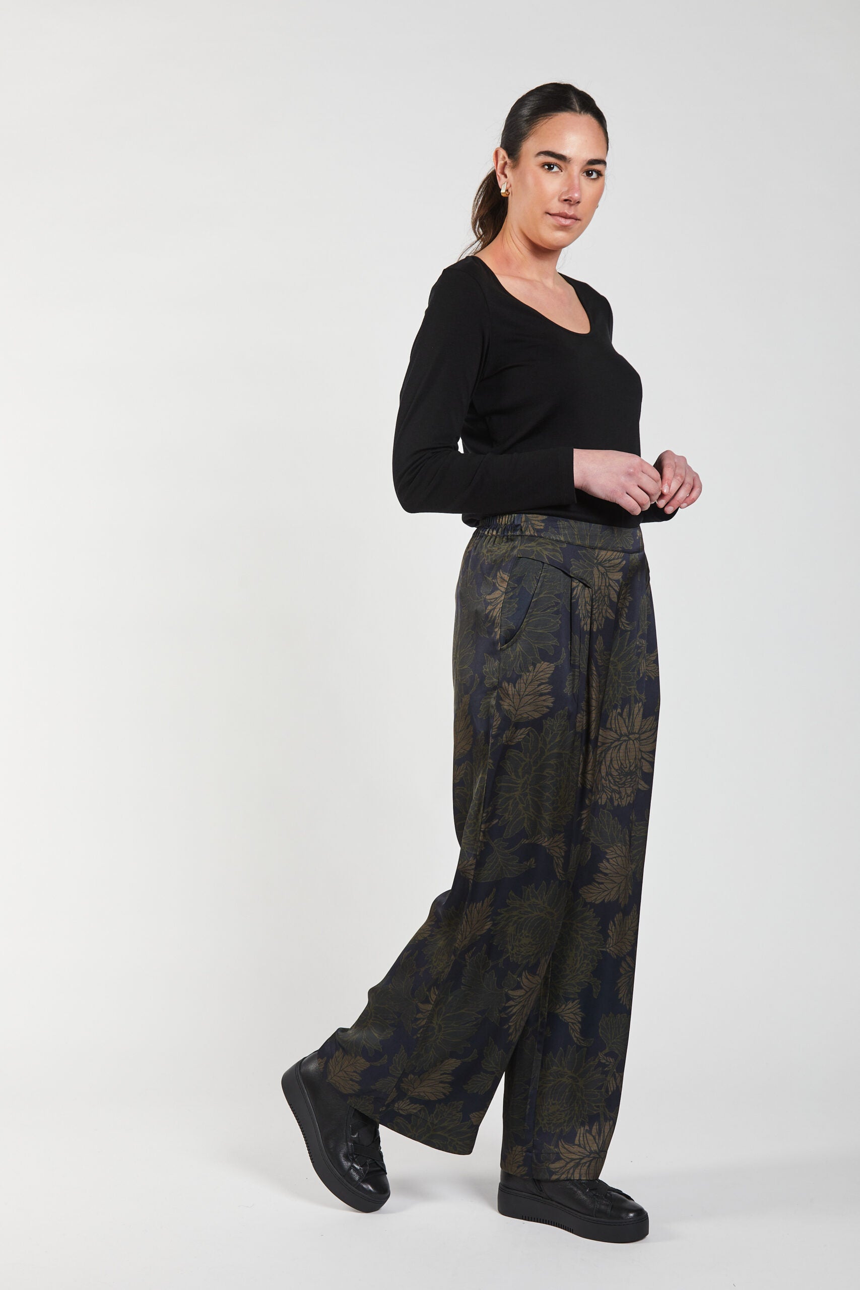 Autumn Pleat Palazzo