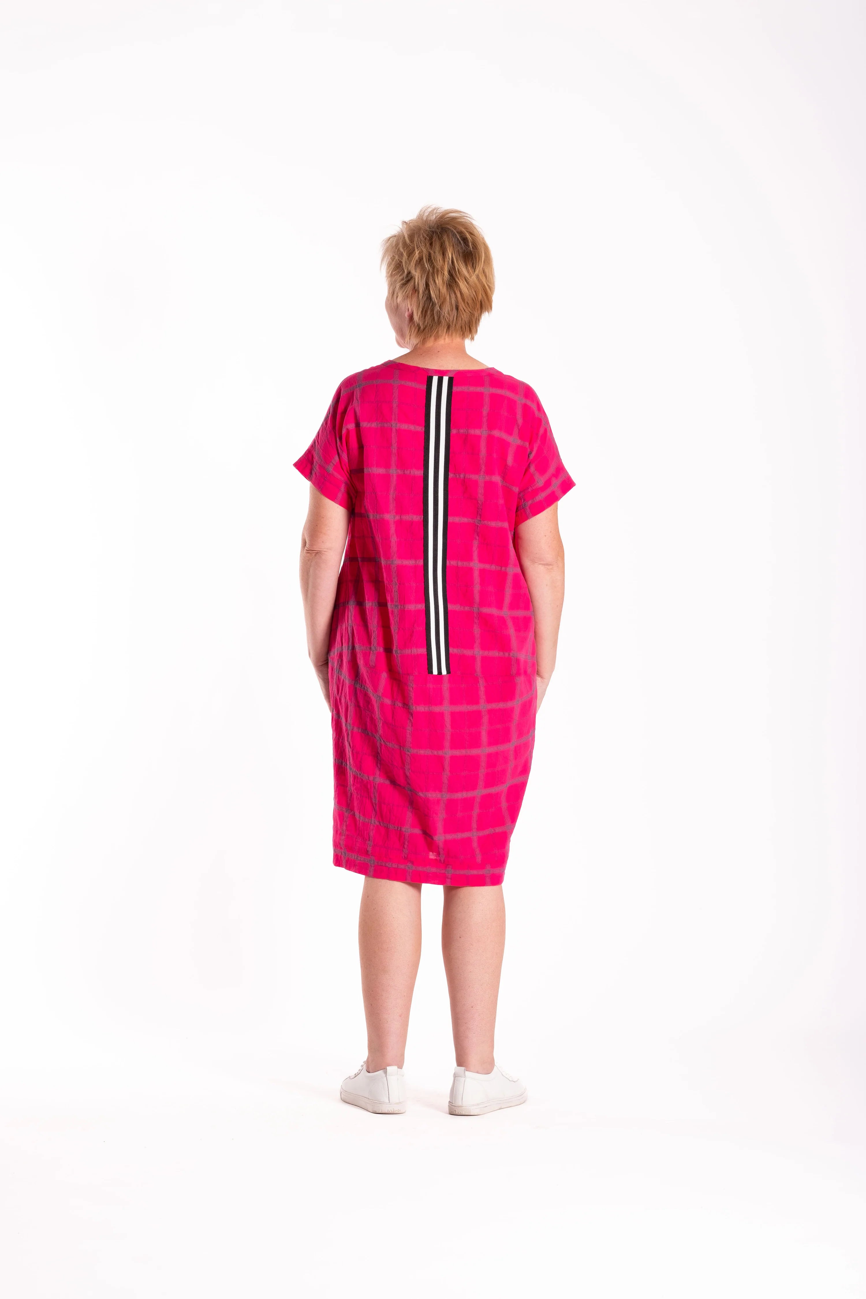Skylar Dress Pink Check