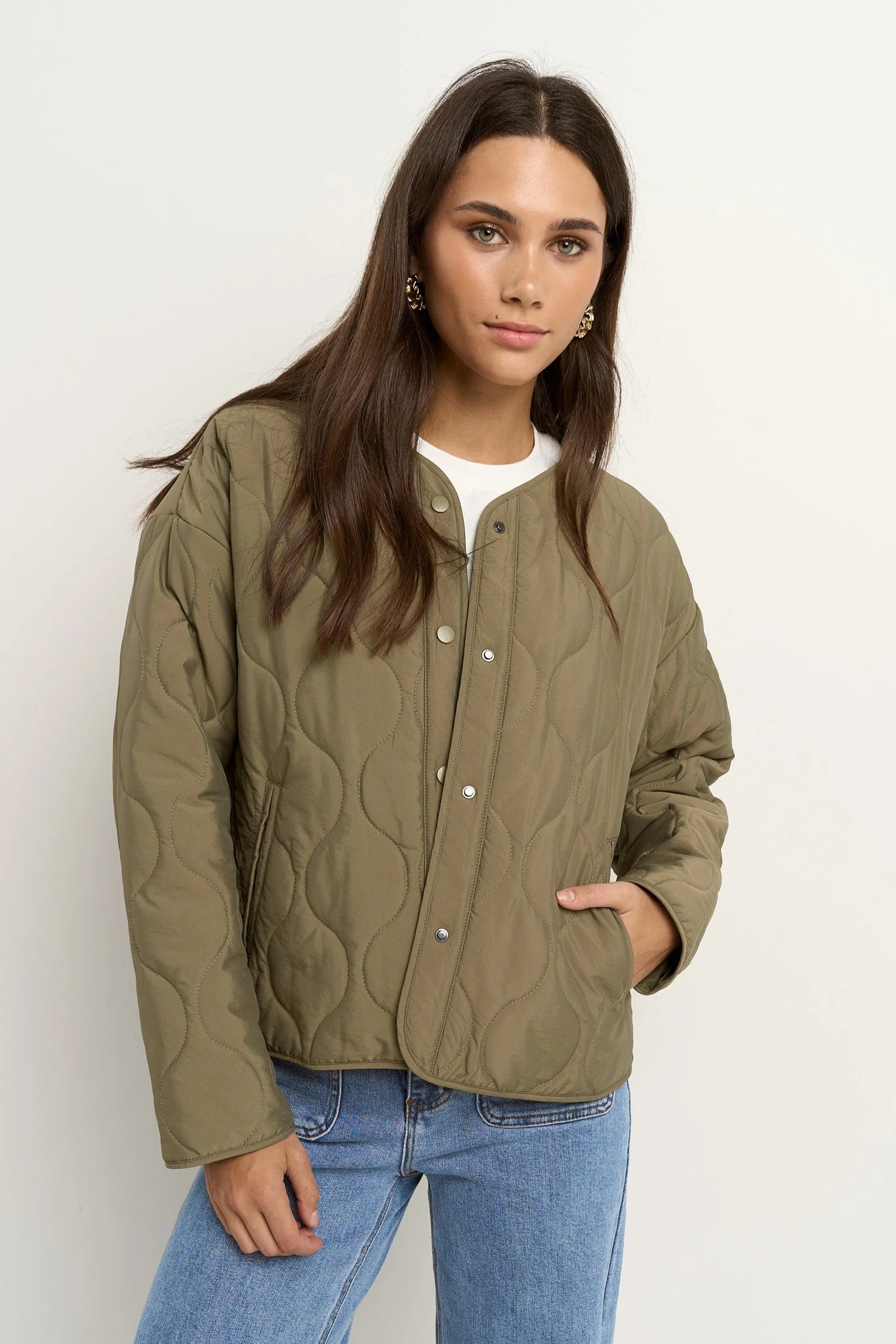 Apex Olive Puffer Jacket