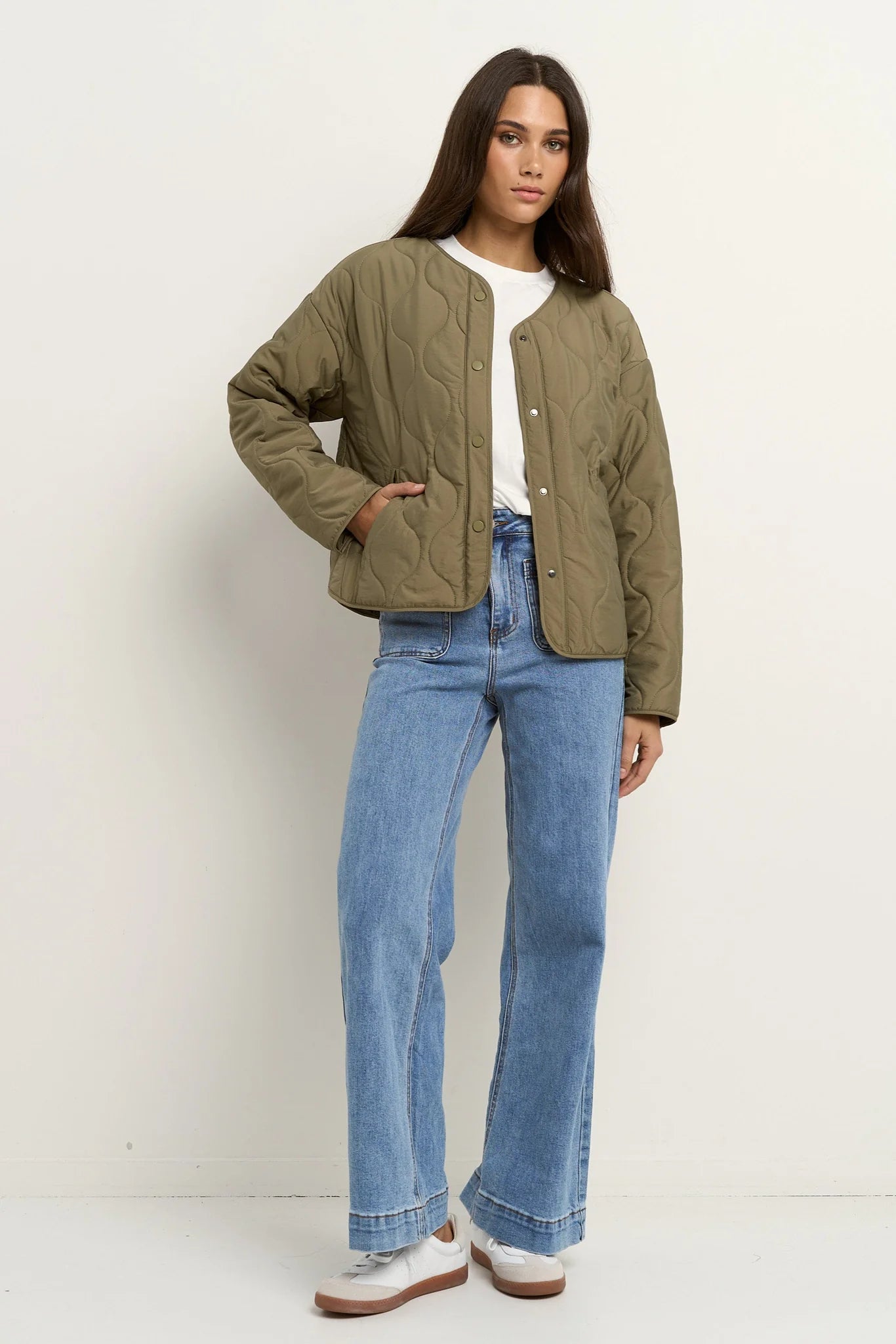 Apex Olive Puffer Jacket