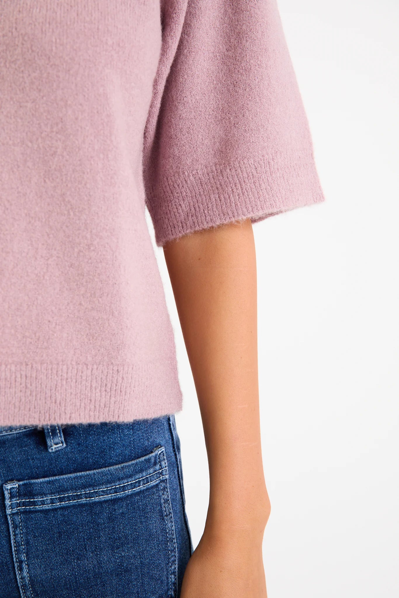 Assemble Blush Alpaca Blend Knit tee