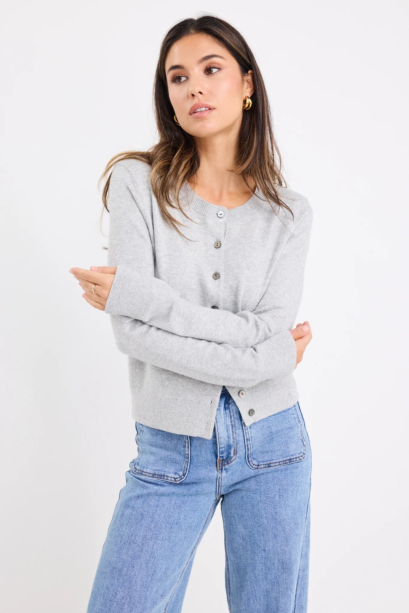 Autograph Light Grey Cardigan