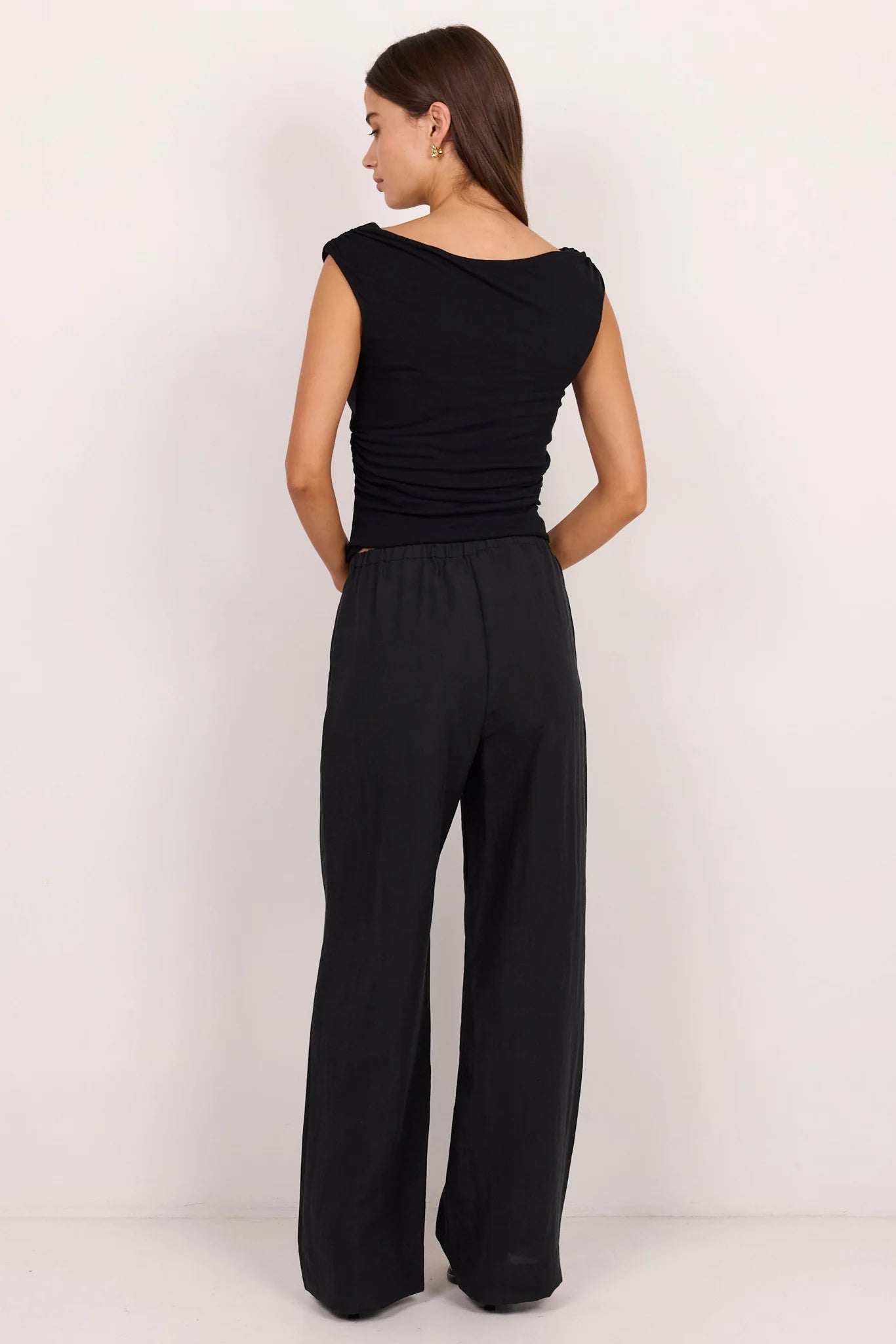 Charmed Soft Black Wide Leg Pants