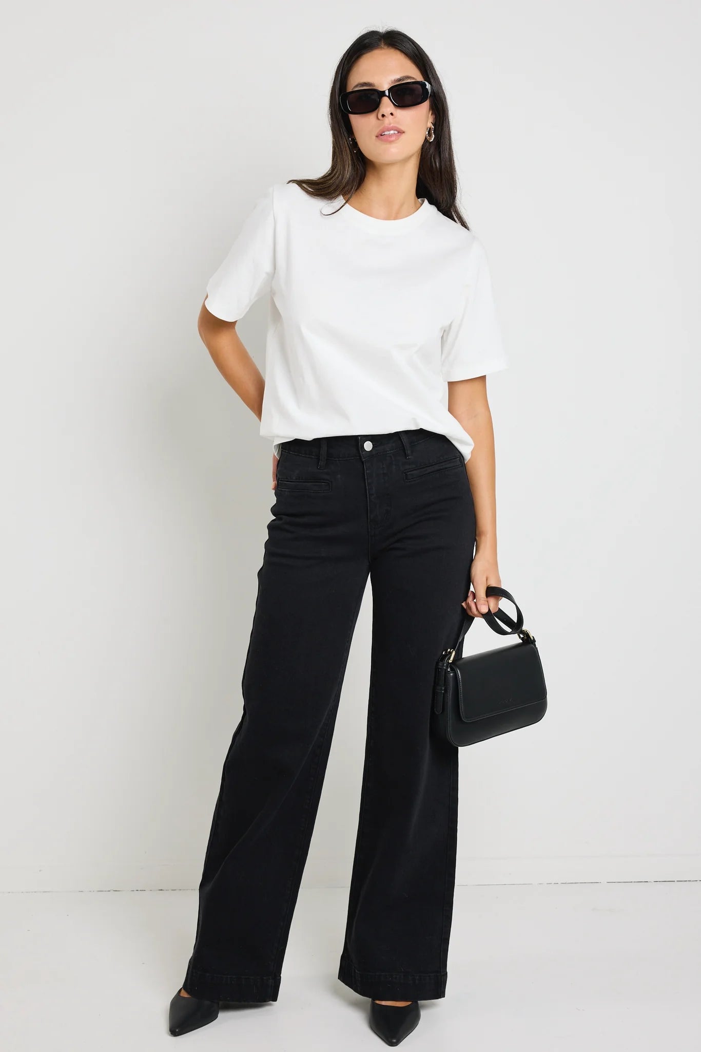 Concert Black Wide Leg Pant