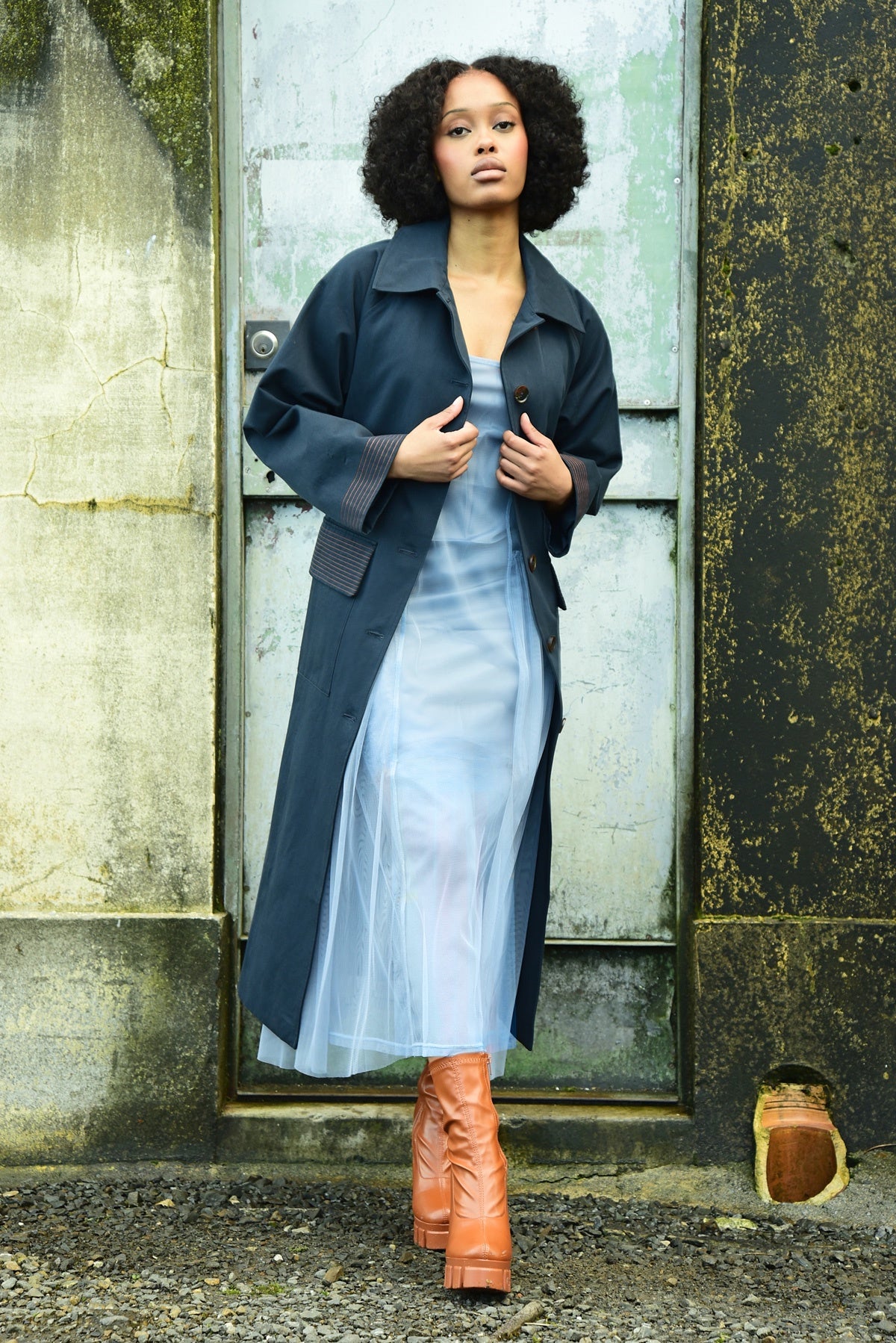 Sugar Coated Coat Navy