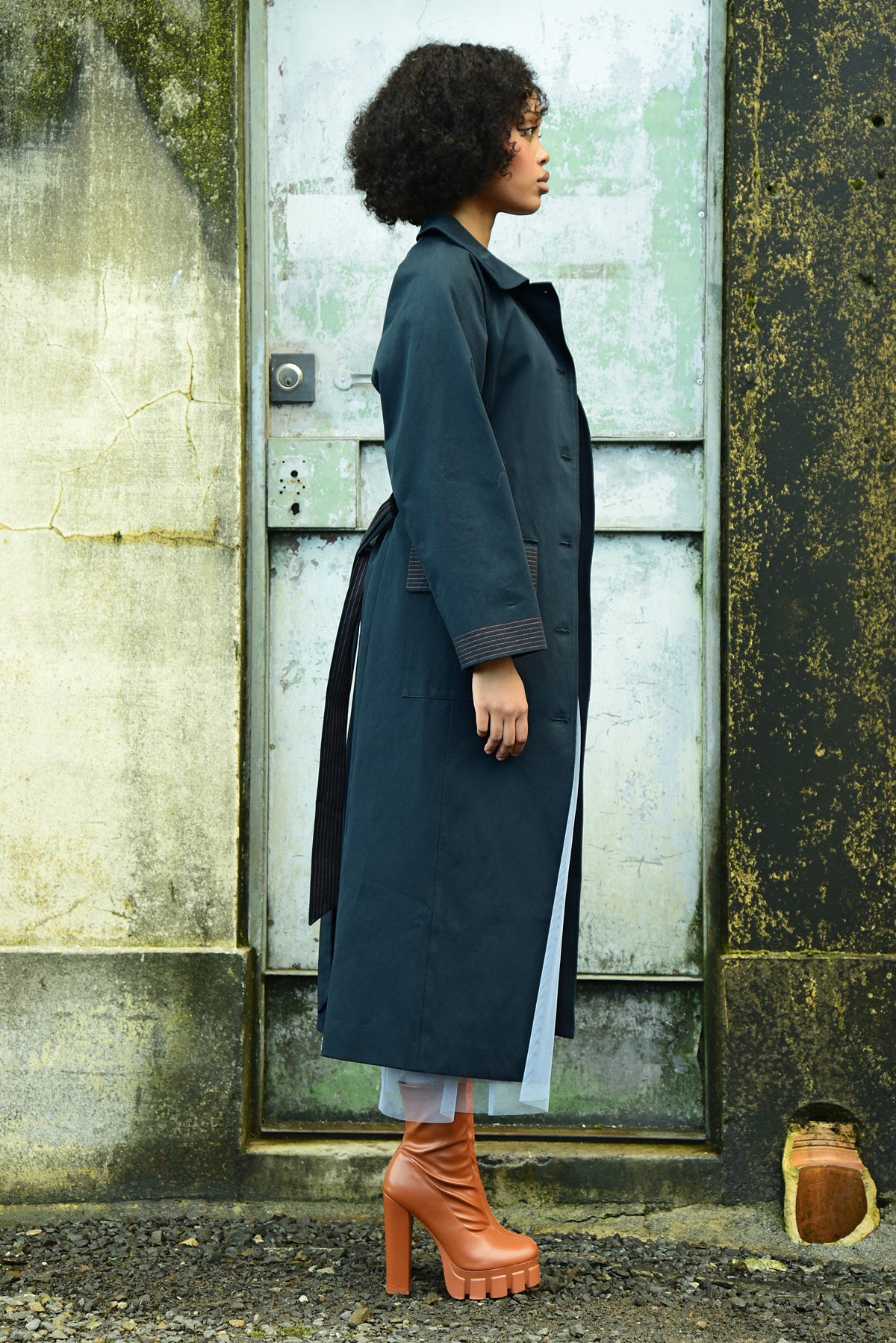 Sugar Coated Coat Navy