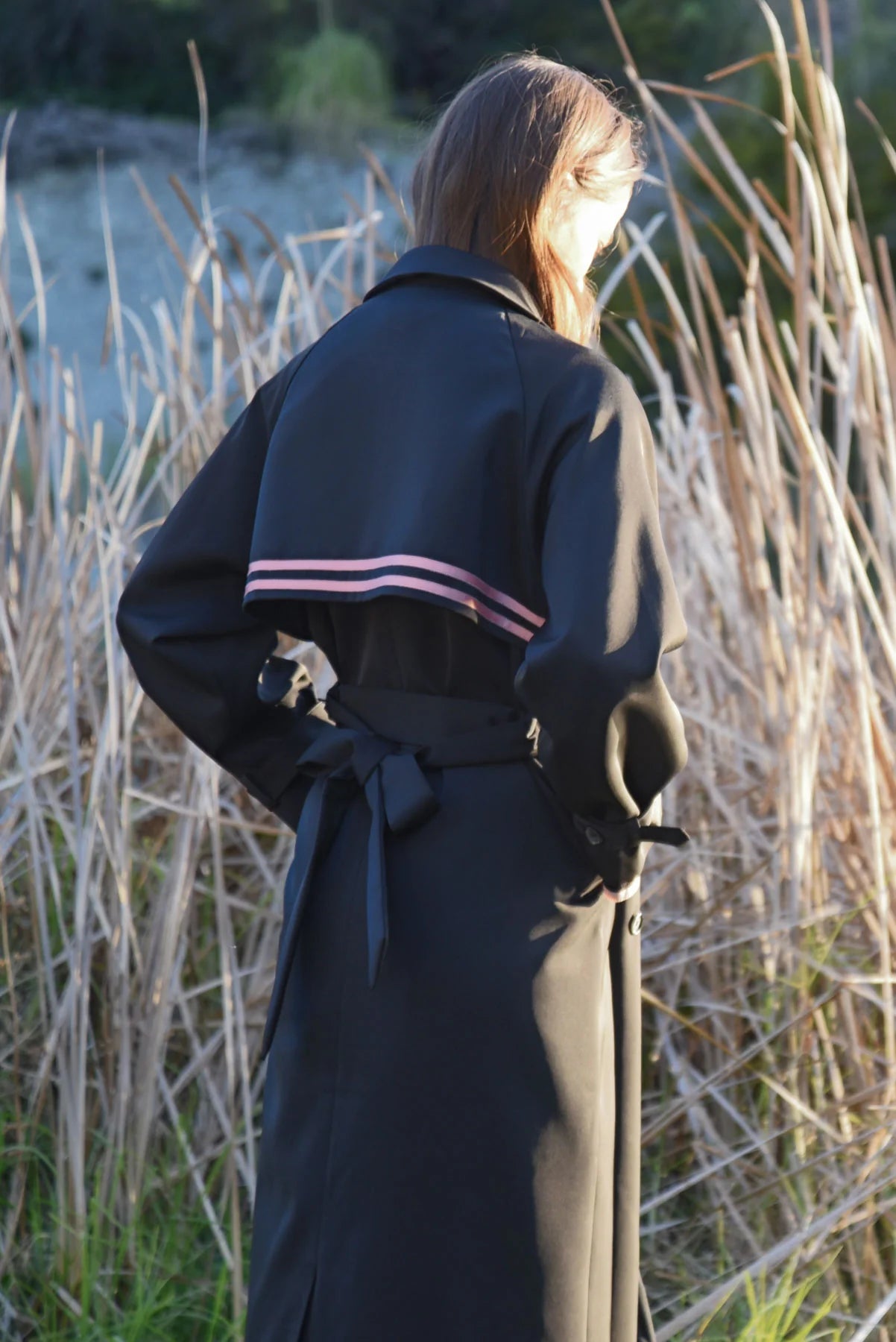 Trench Connection Coat Black