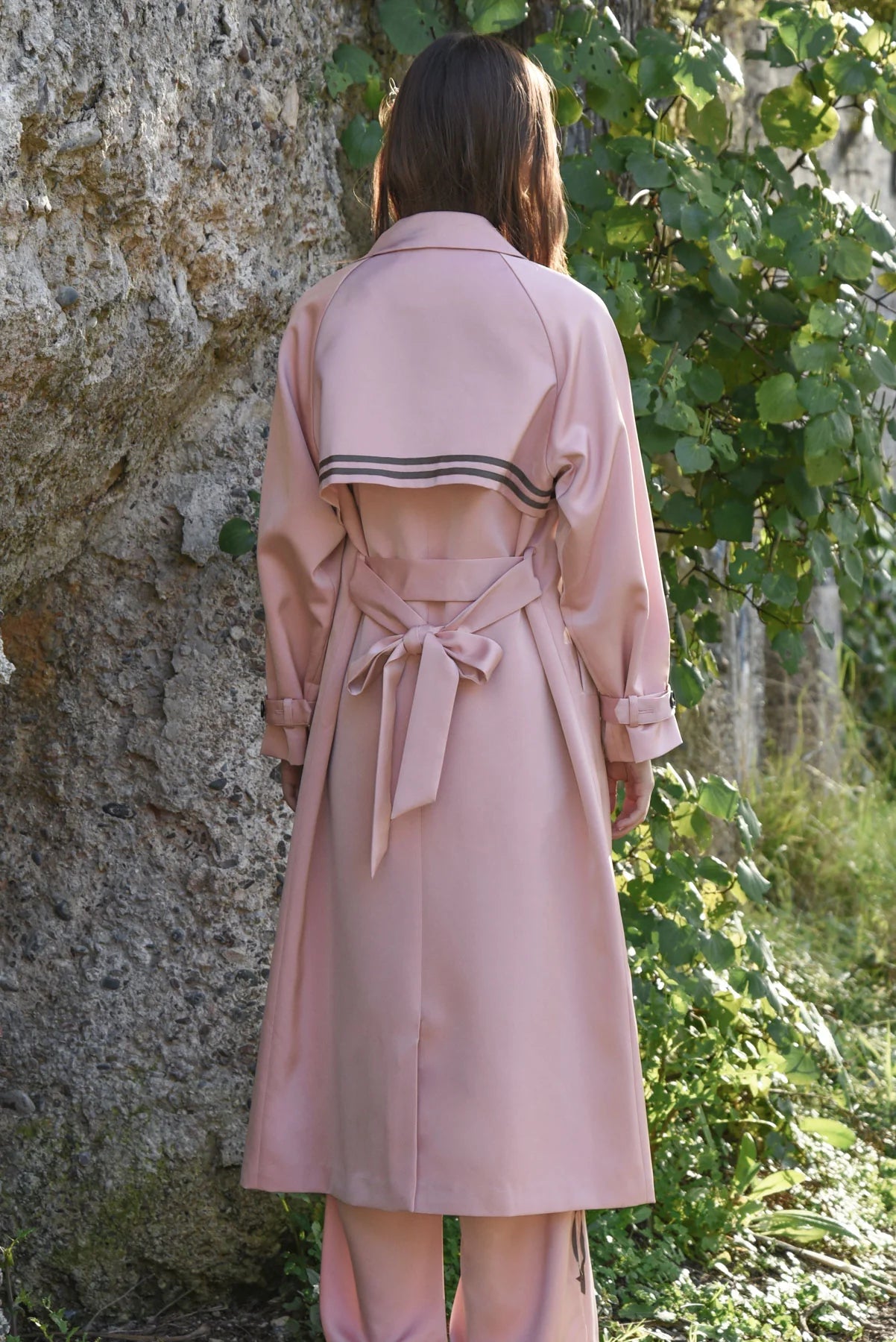 Trench Connection Coat Pink
