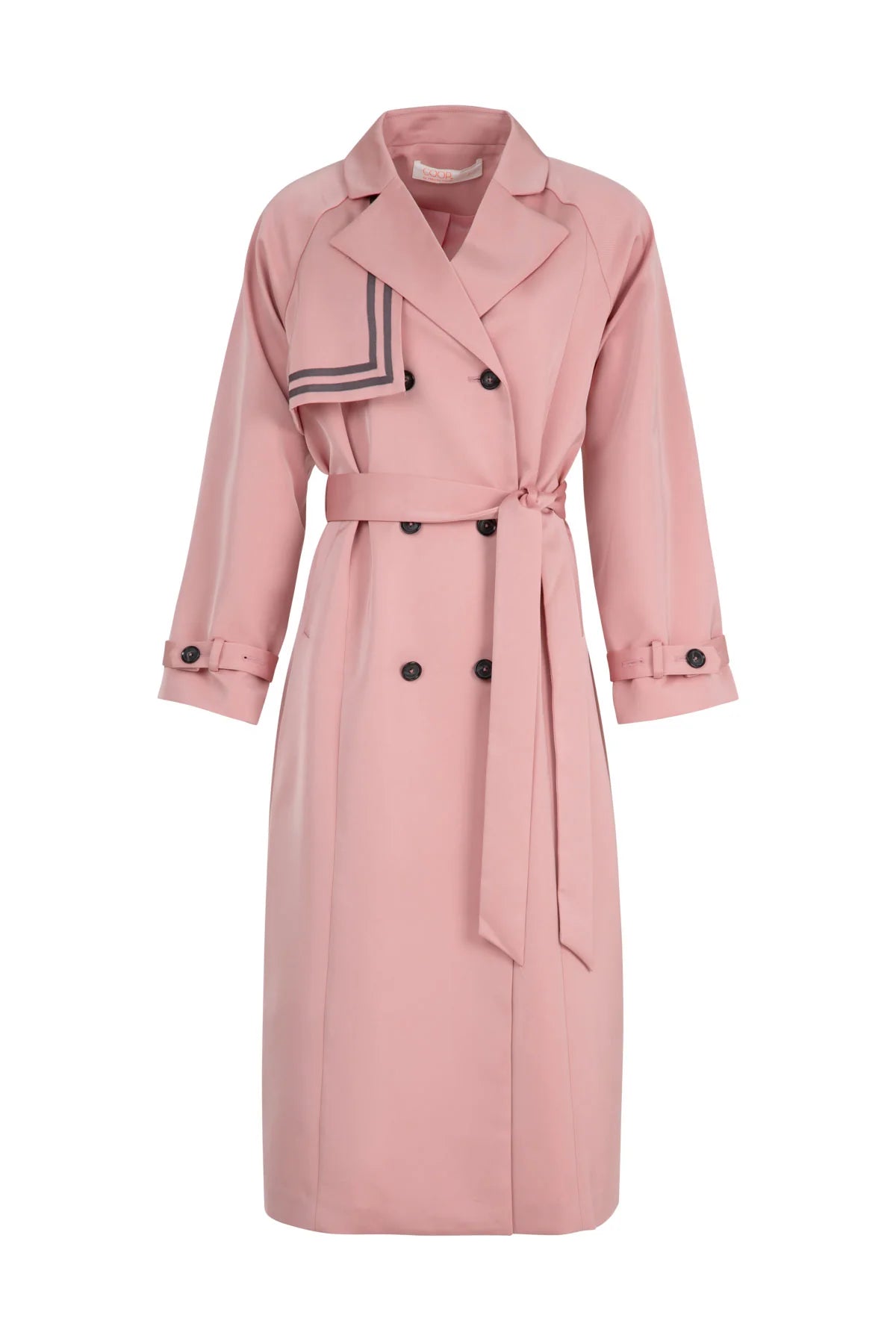 Trench Connection Coat Pink