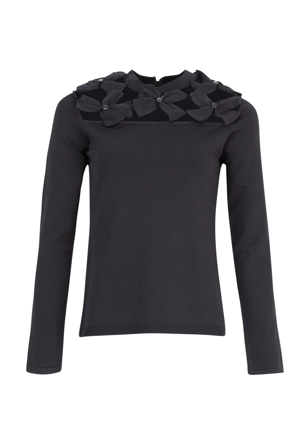 Peek-A-Bloom Top Black