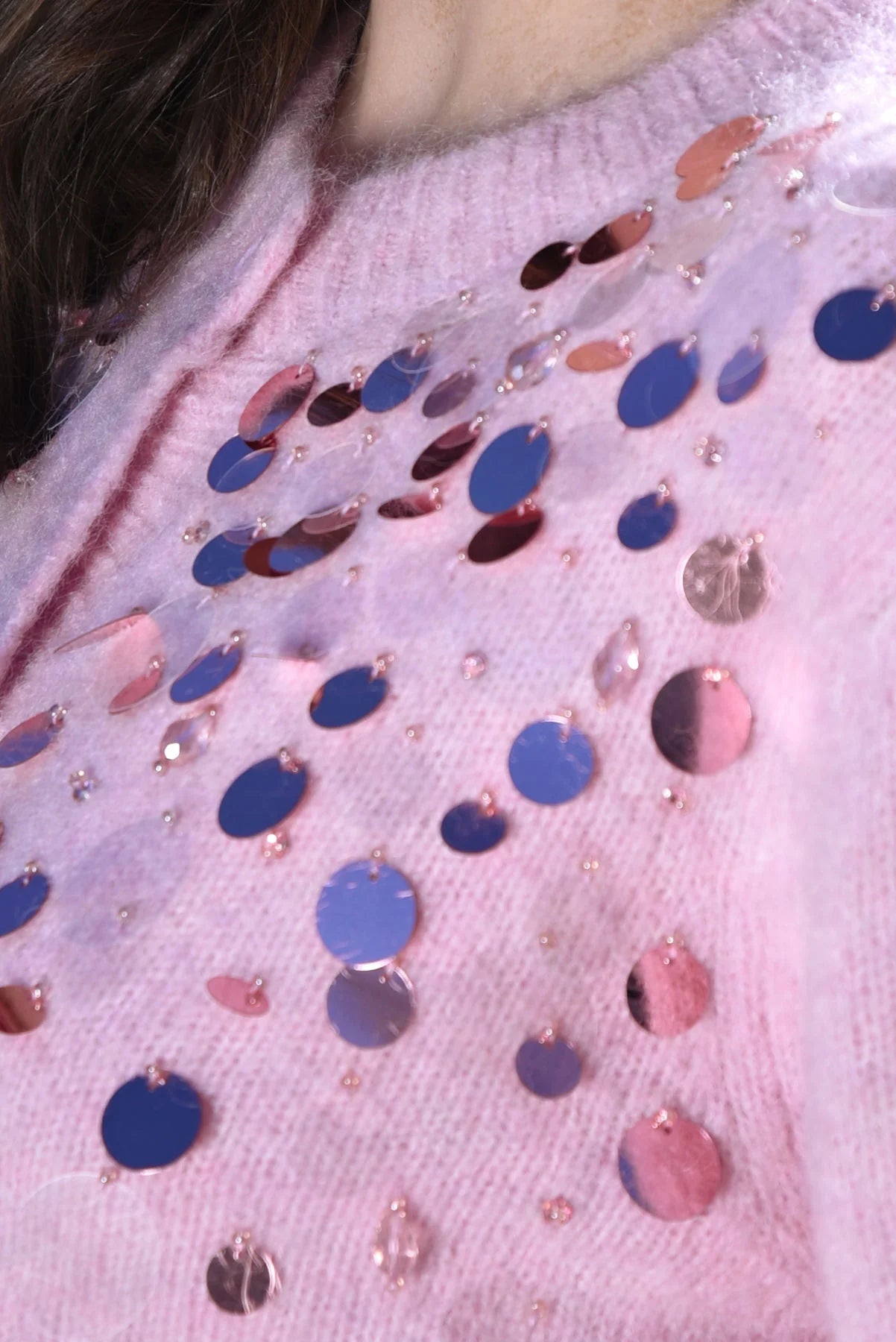 Cardi-Bling Cardigan Pink