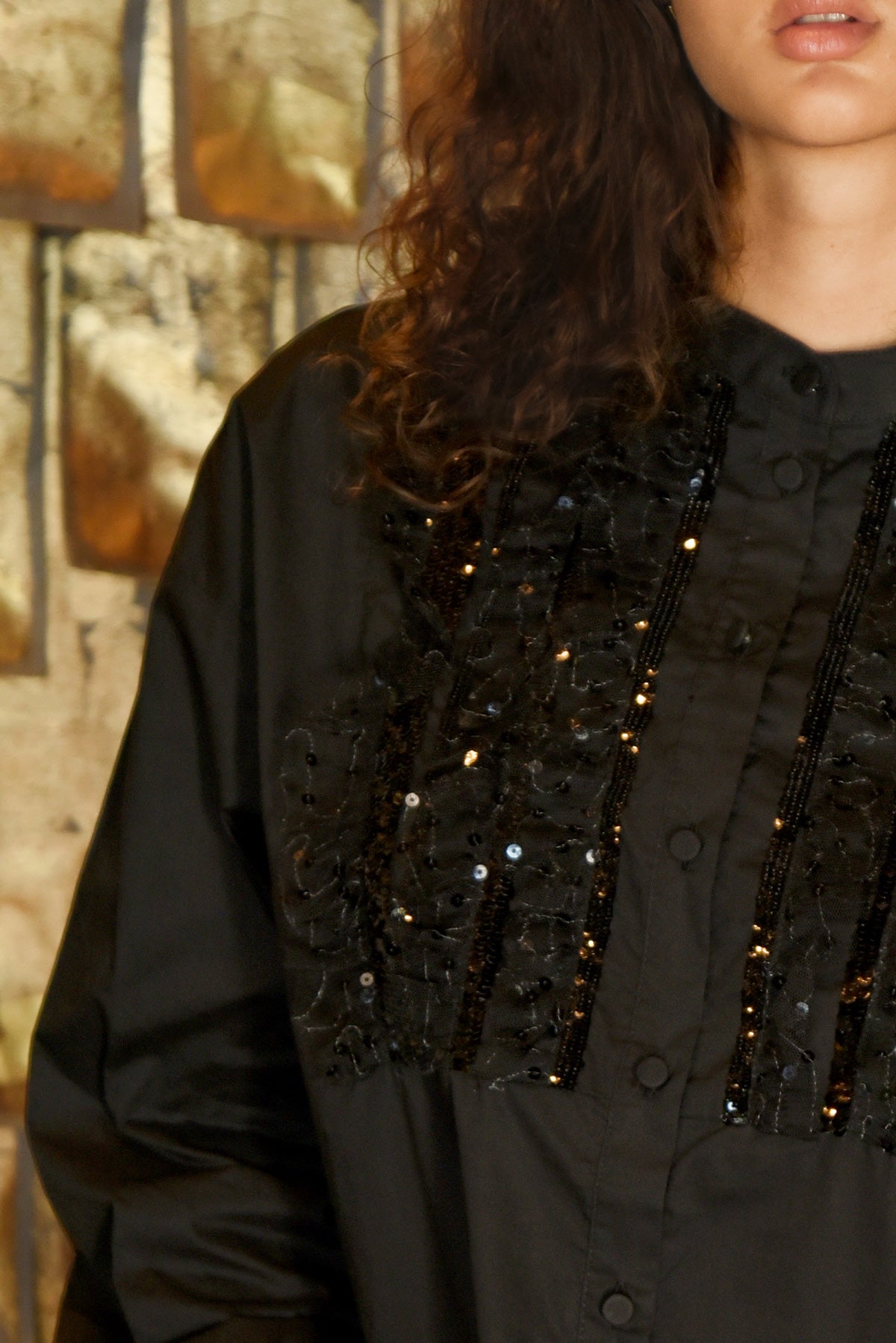 Make It Shine Black Top