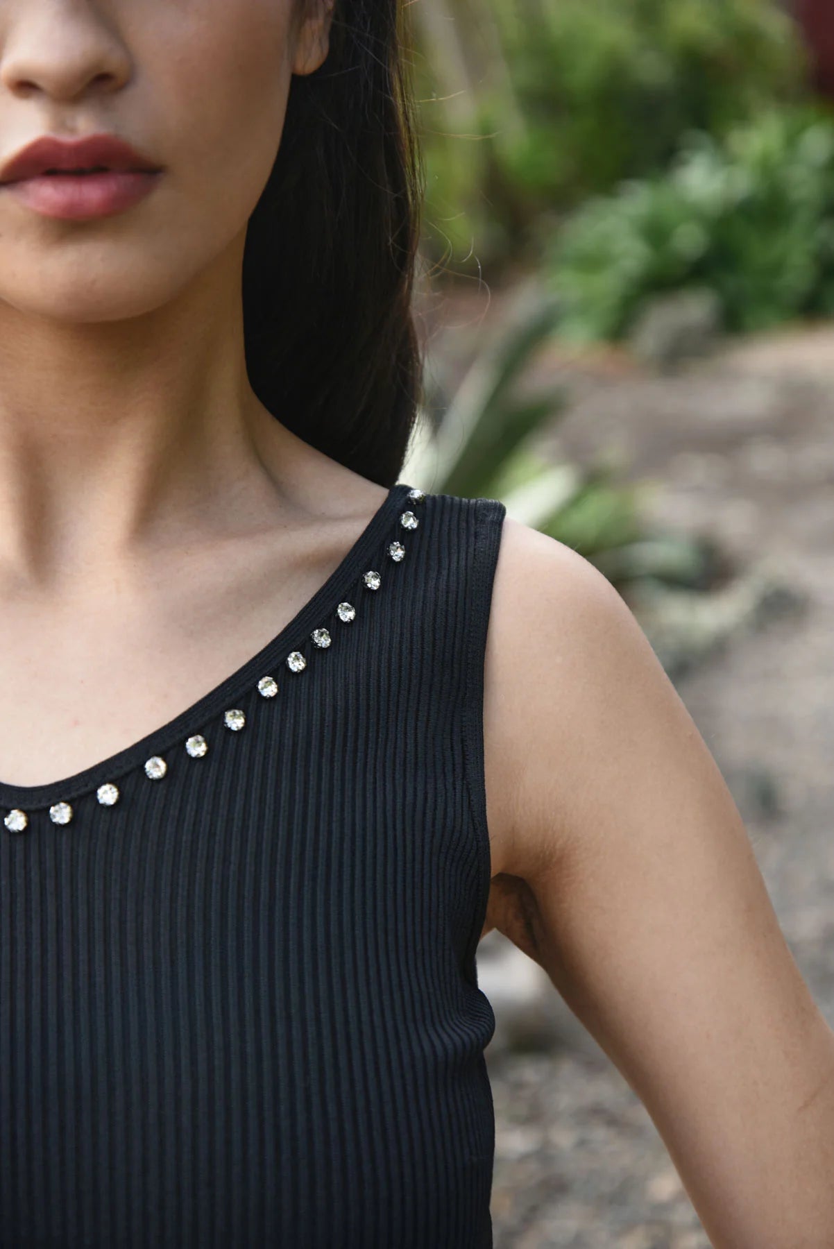 Glisten Up Tank Black