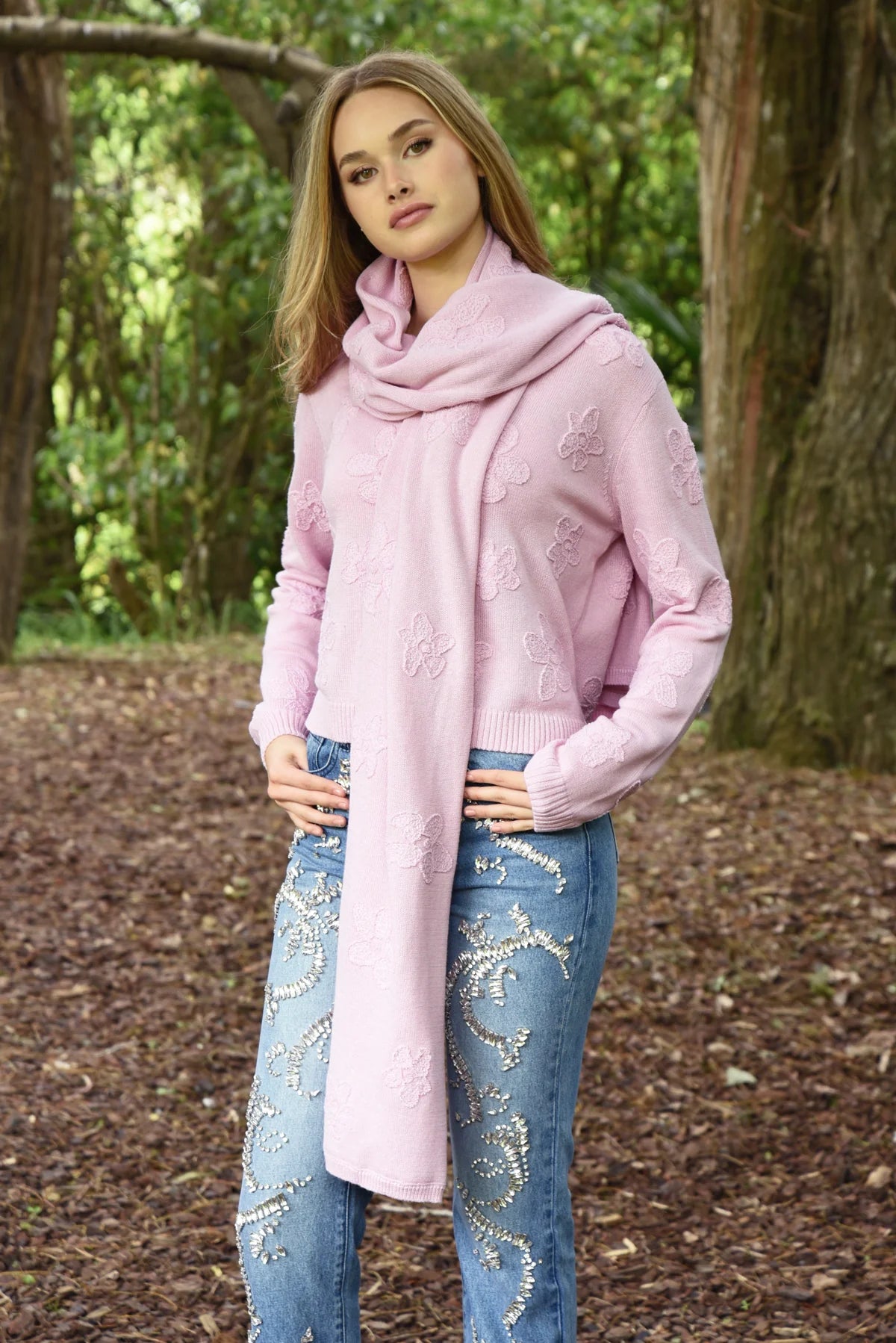 Wrap Around Scarf Pink