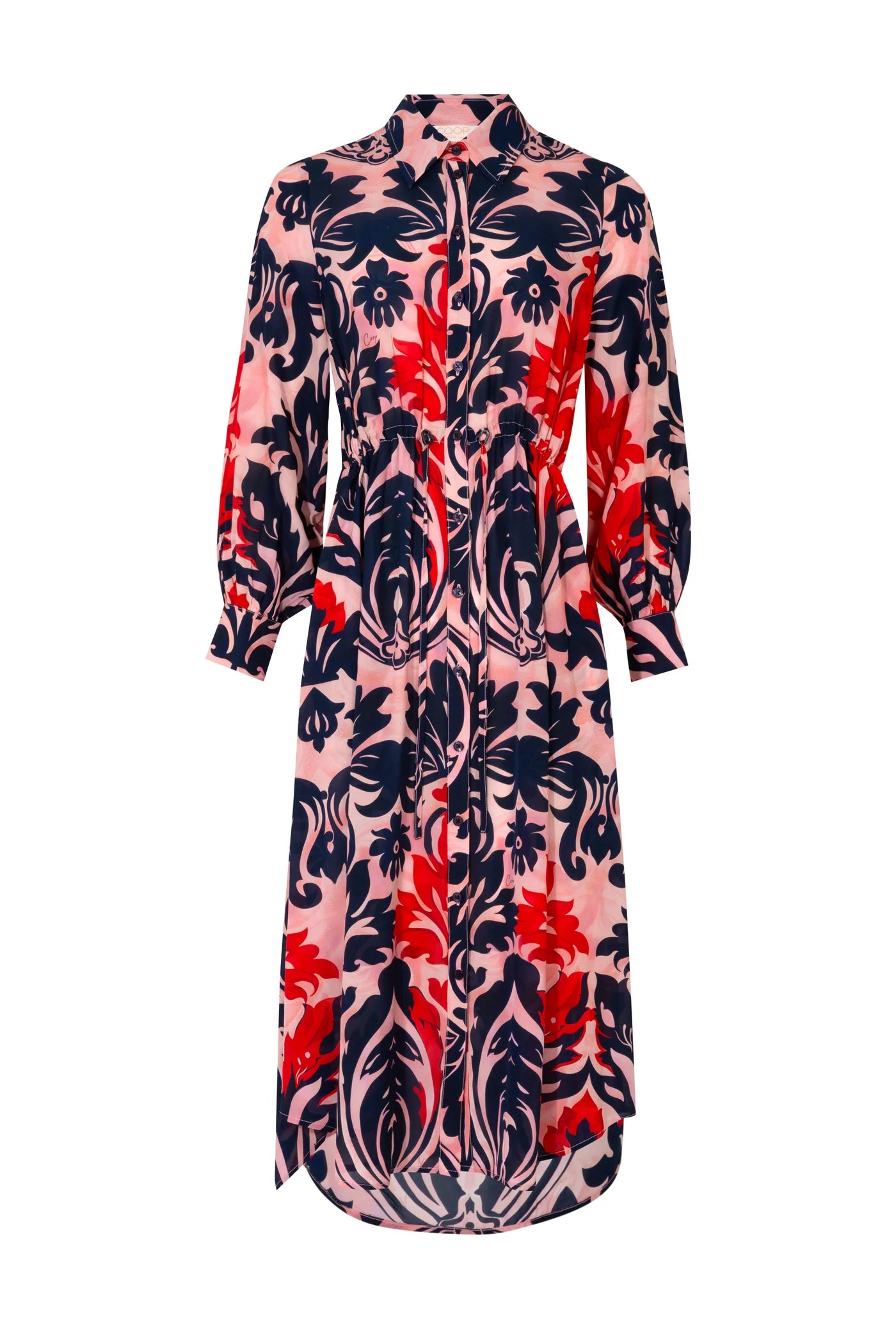 Draw Me Near Dress Pink & Navy