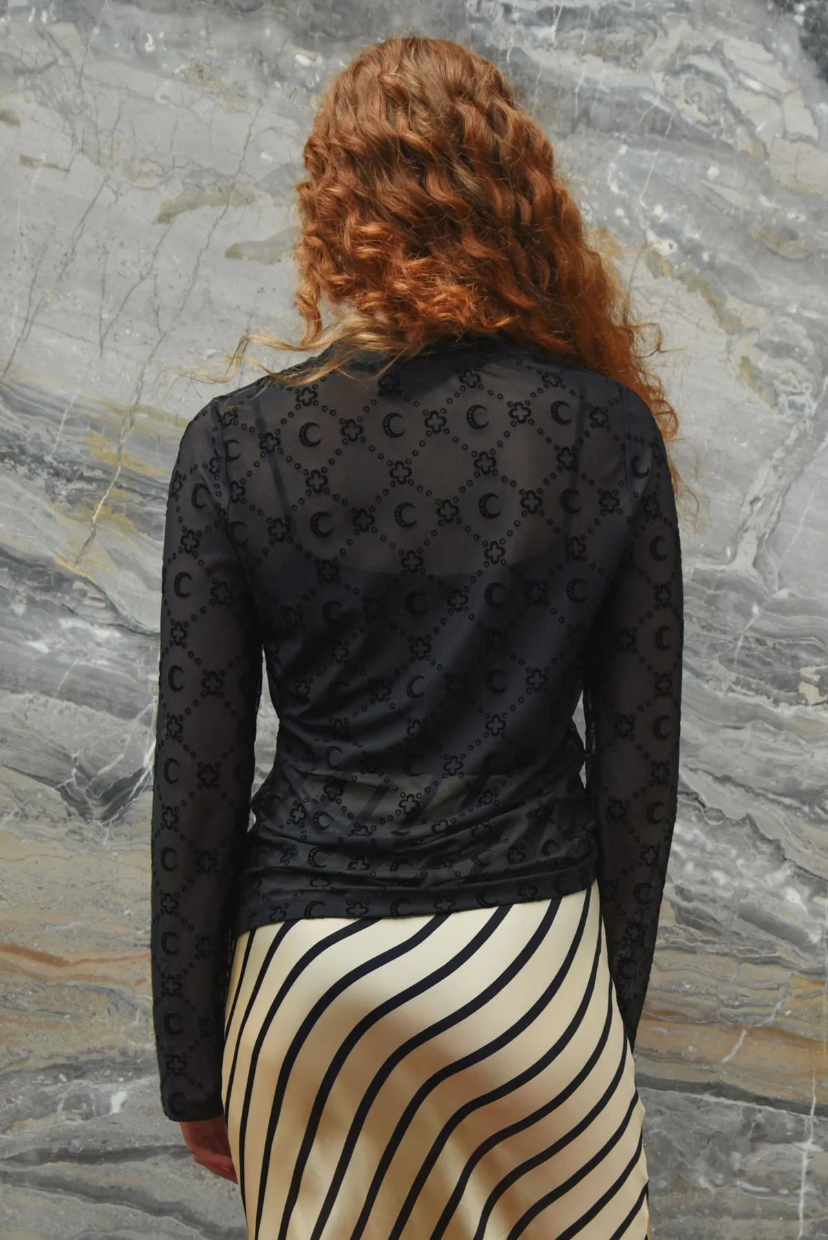 Don't Get Meshy Top Black.