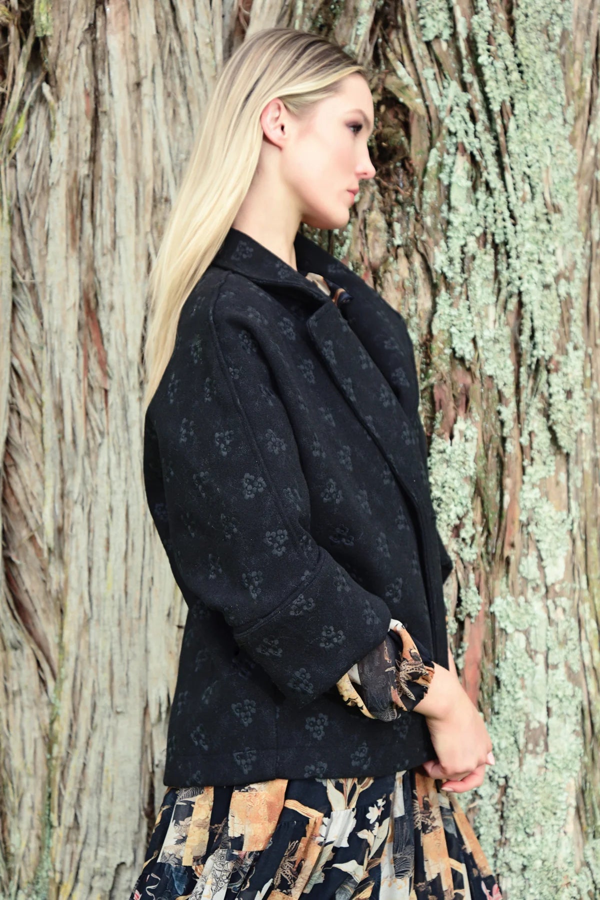 Woven at Heart Jacket Black