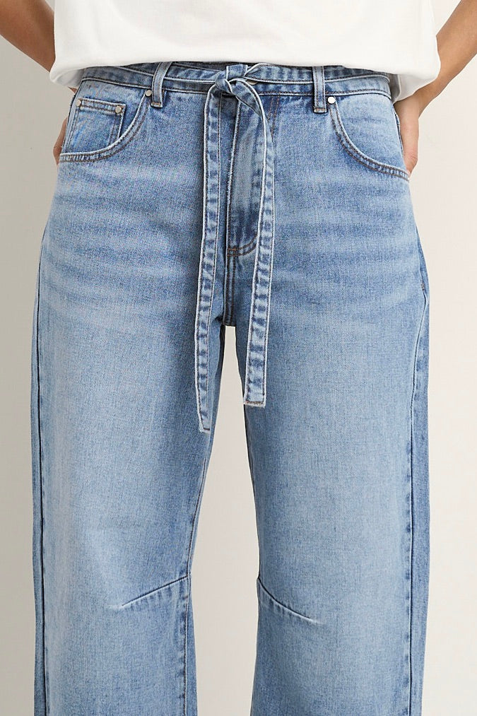 Campus Light Blue Barrel Jean