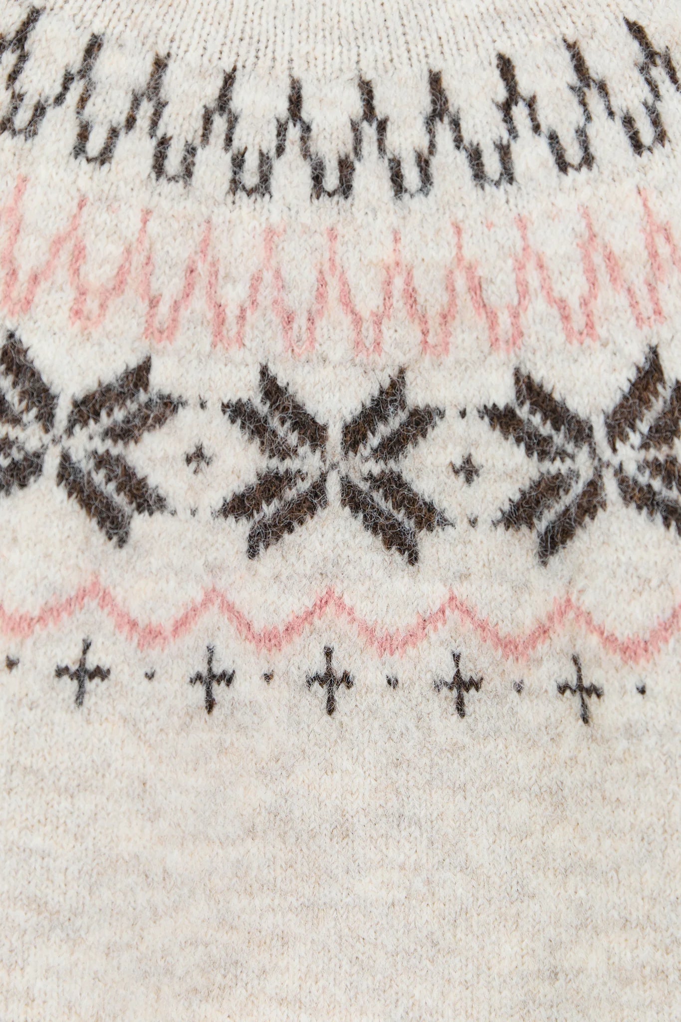 Climate Oat Fairisle Detail Jumper