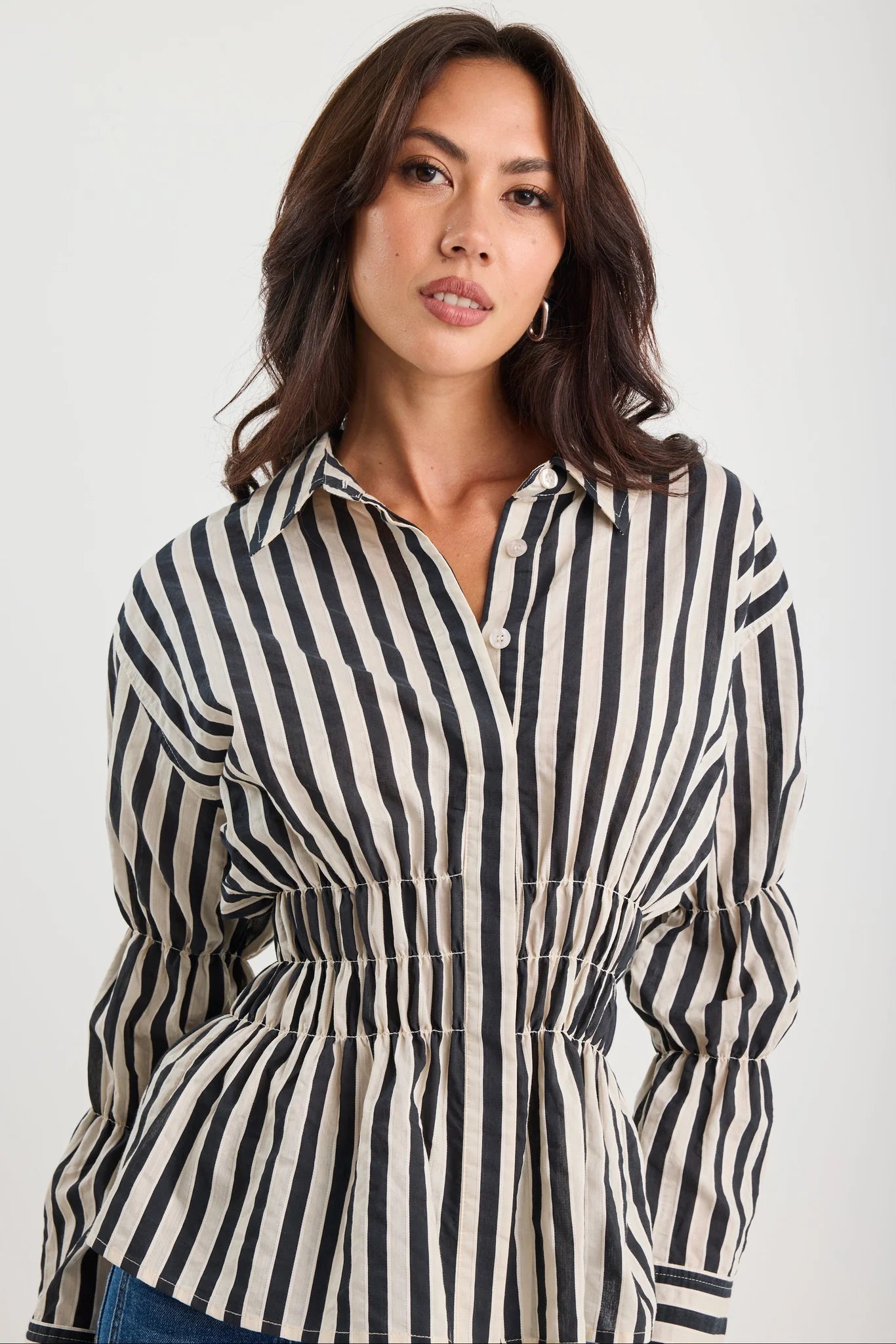 Composite Black Bone Stripe Shirt