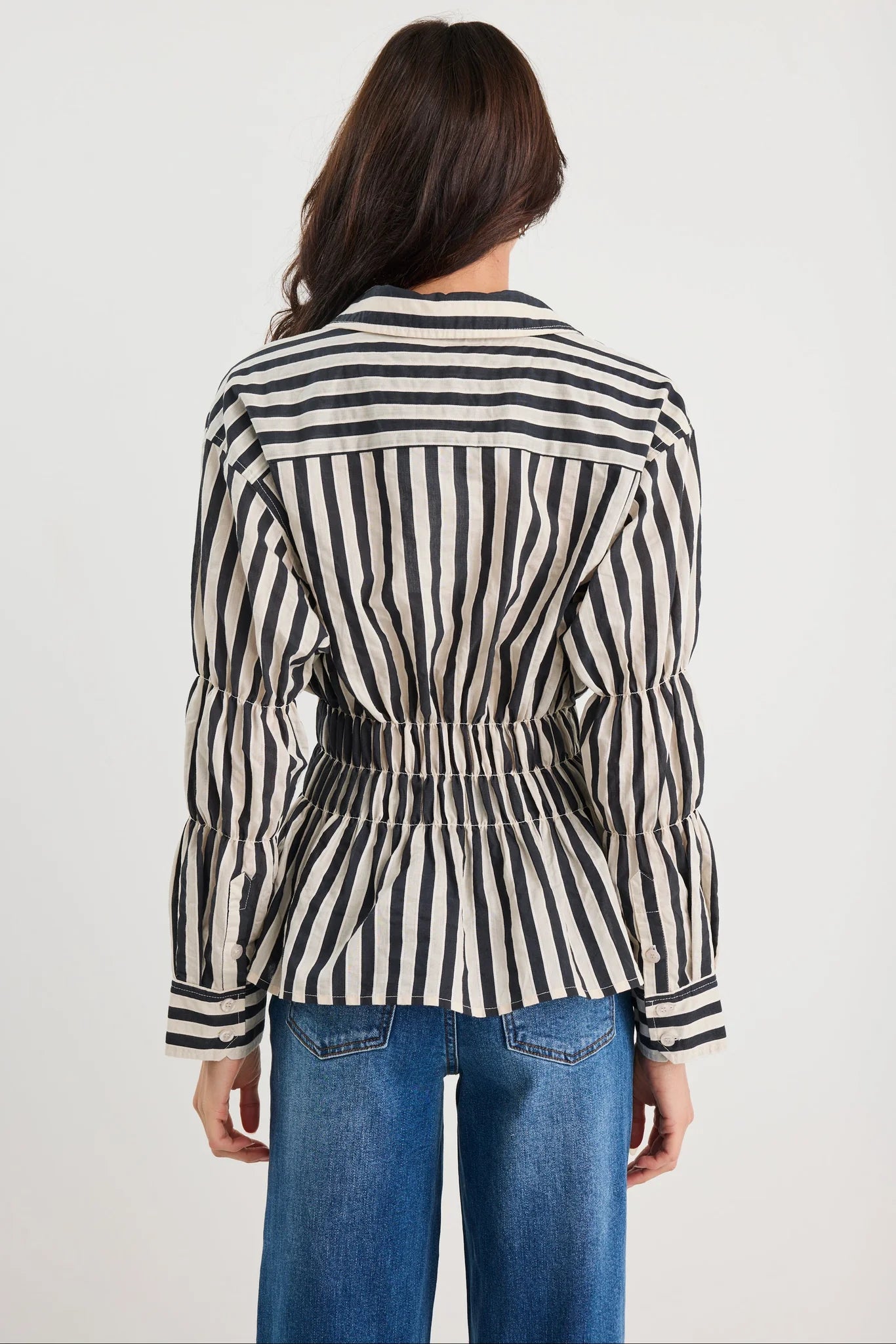 Composite Black Bone Stripe Shirt