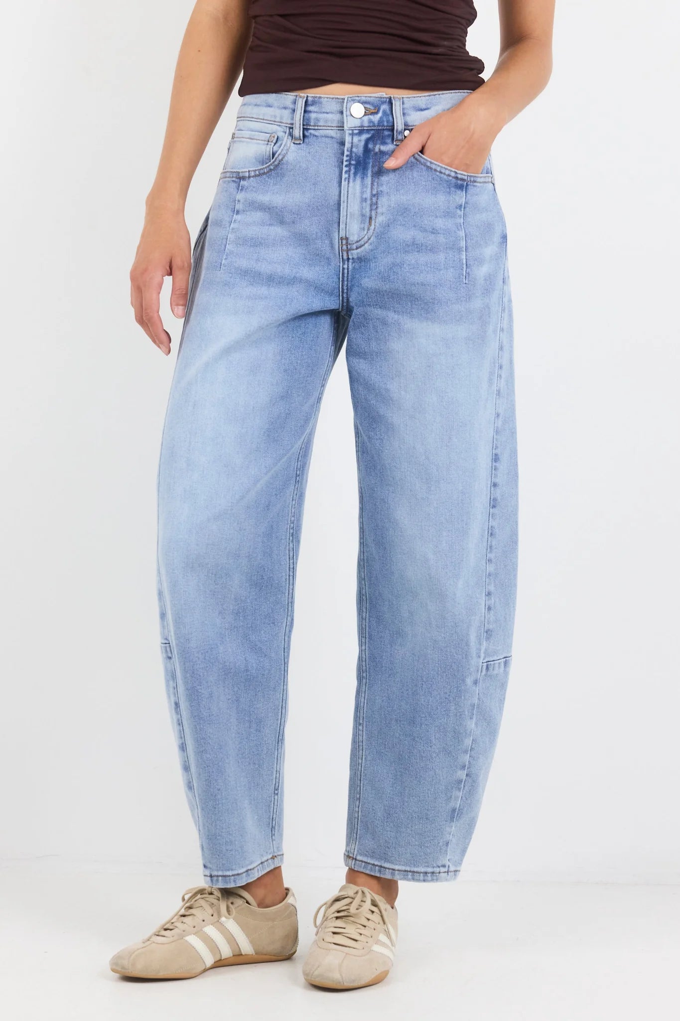 Graduate Light Blue Stretch Barrel Jean