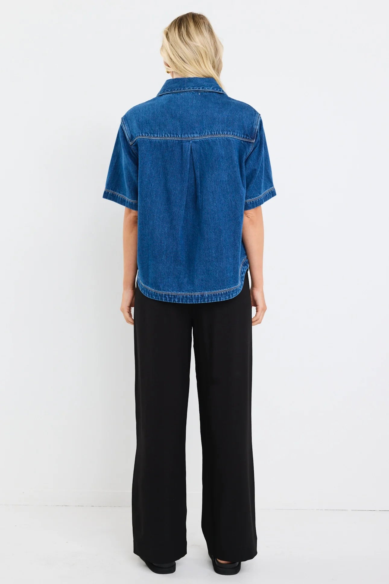 Crucial Storm Blue Denim Shacket