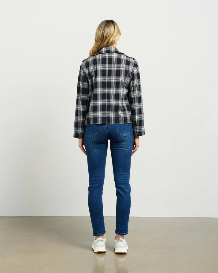 Dylan Jacket Ink Plaid
