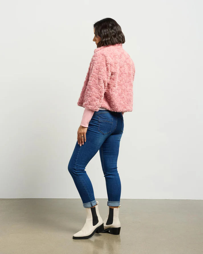 Vintage Fur Jacket Blush