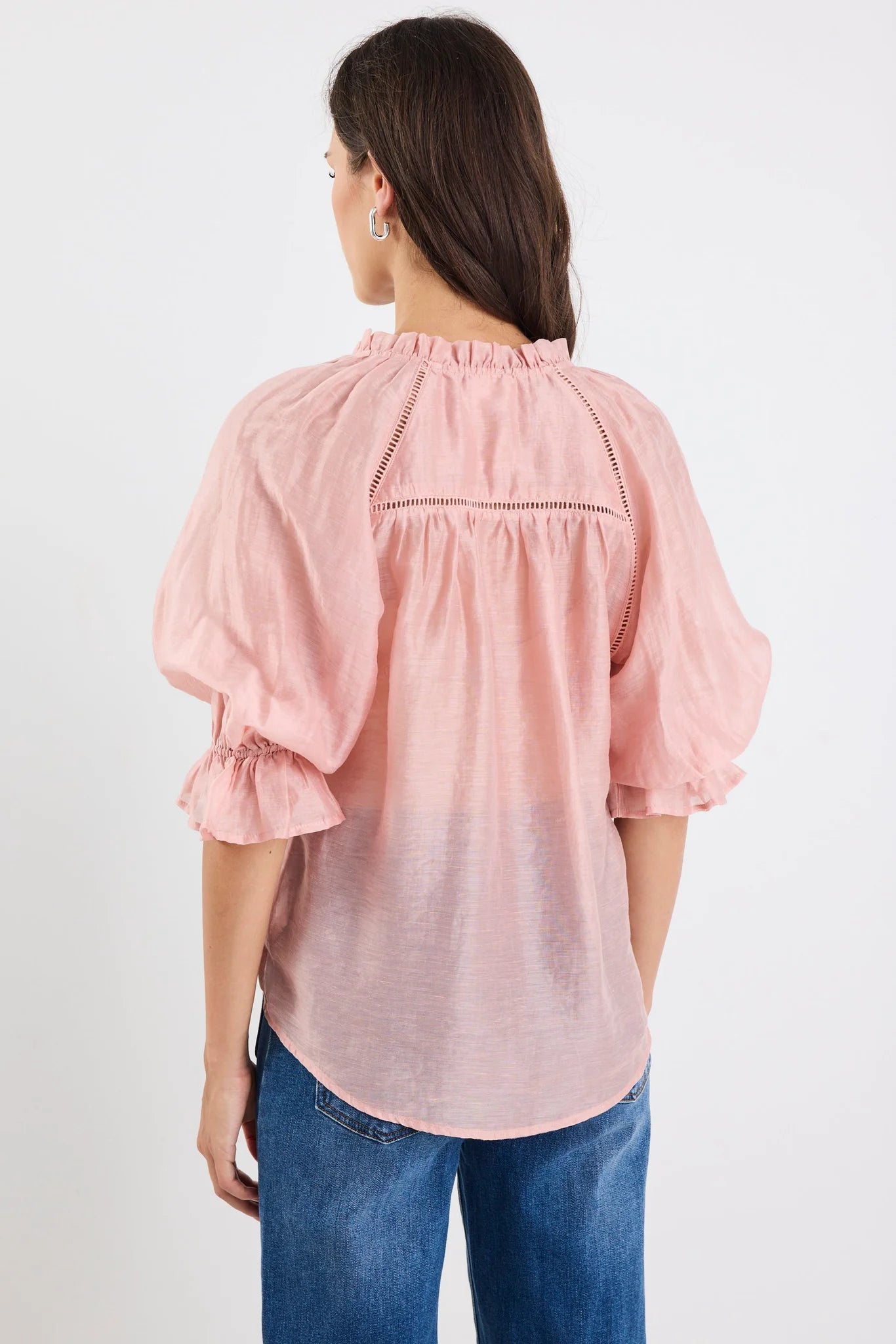 Encounter Blush Textured Button front top