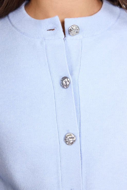 Hallmark Ice Blue Crewneck Cardigan