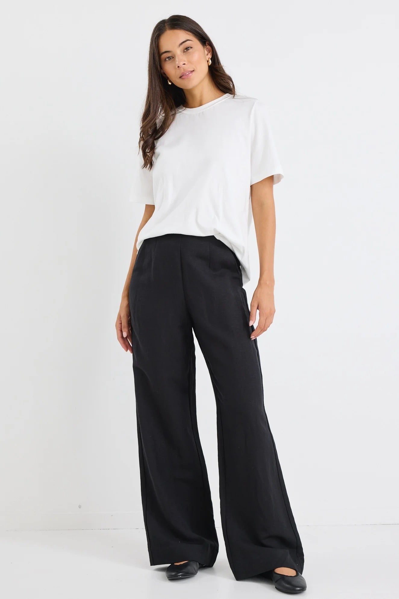 Street ivory crew neck s/s boxy tee