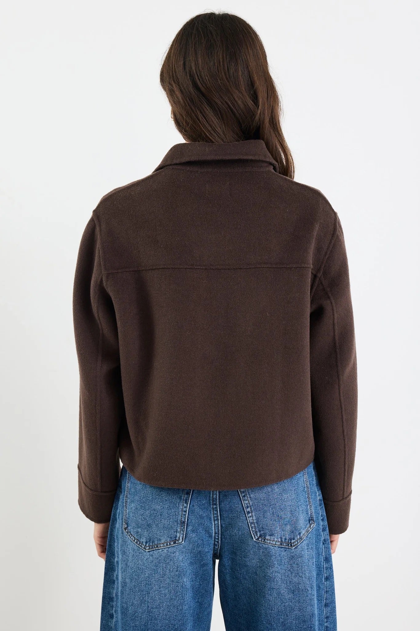 Ranger Chocolate Marie Wool Blend Soft Jacket