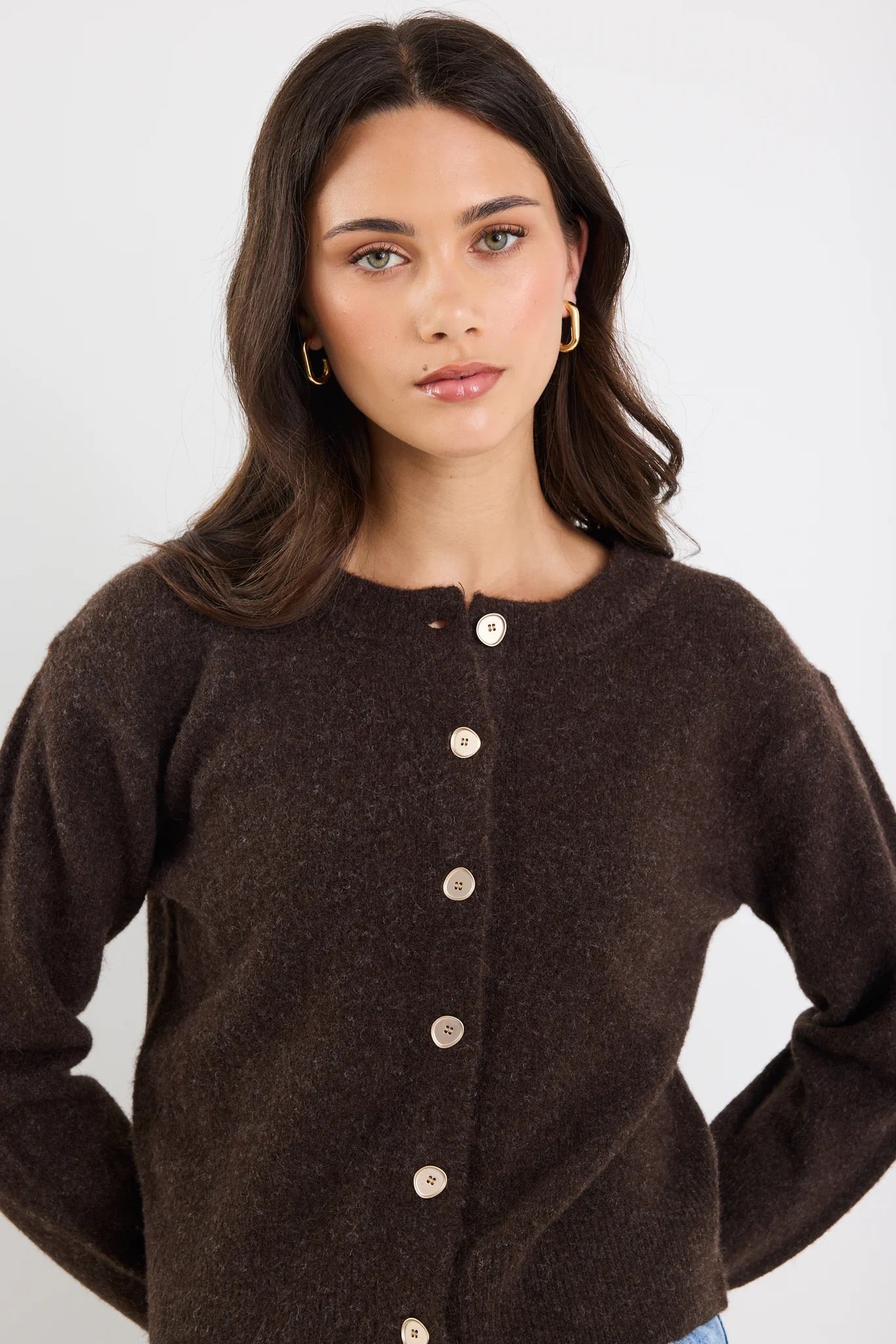 Imprint Crew Neck Cardi