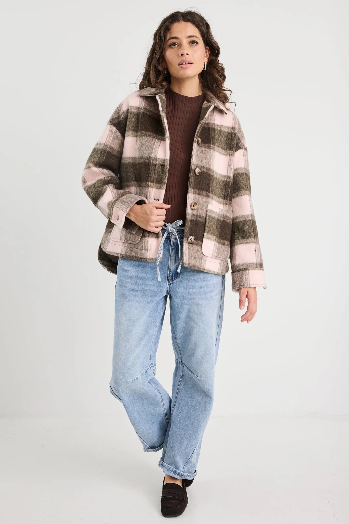 Solace Check Shacket
