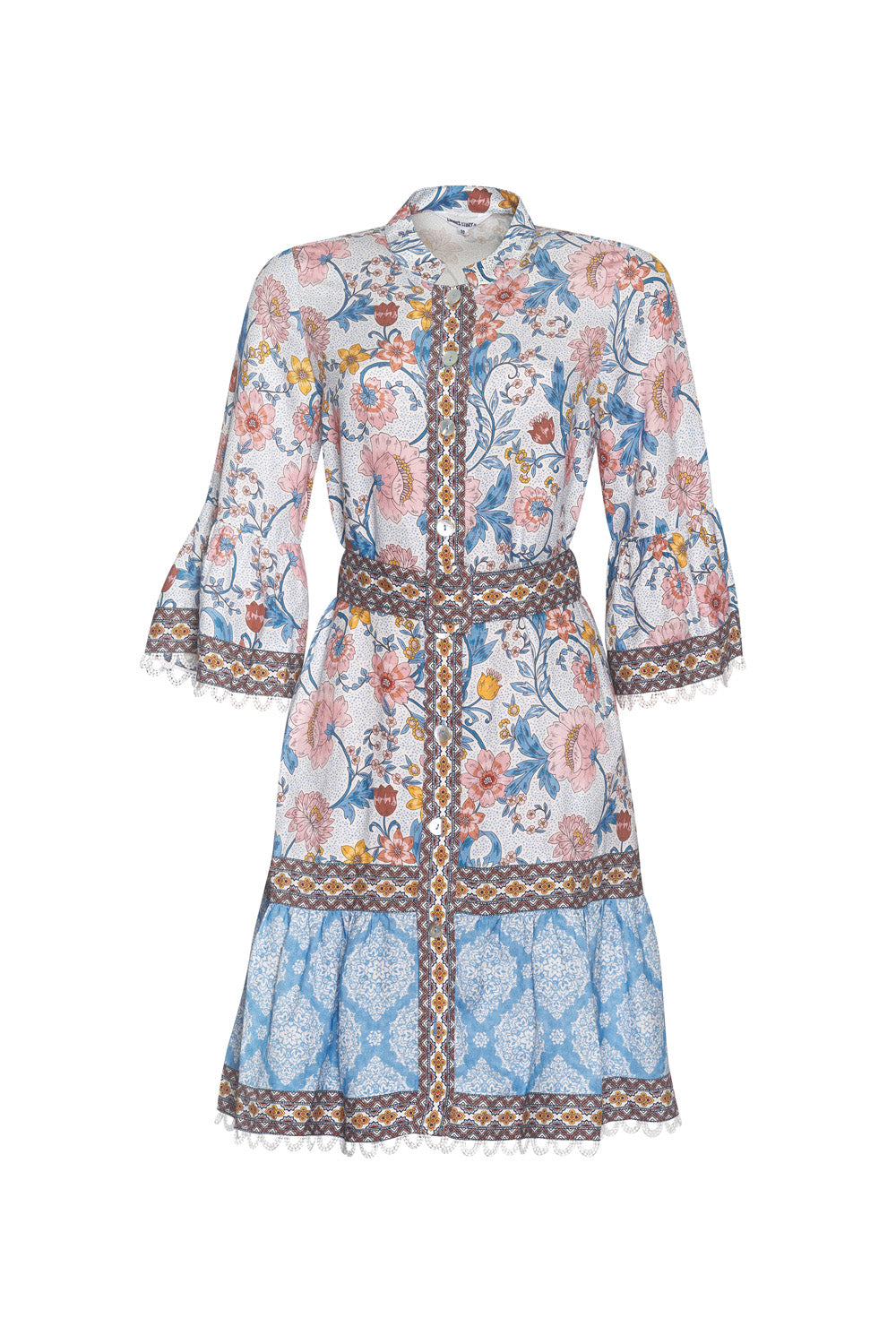 Anacapri Dress Ecru Multi