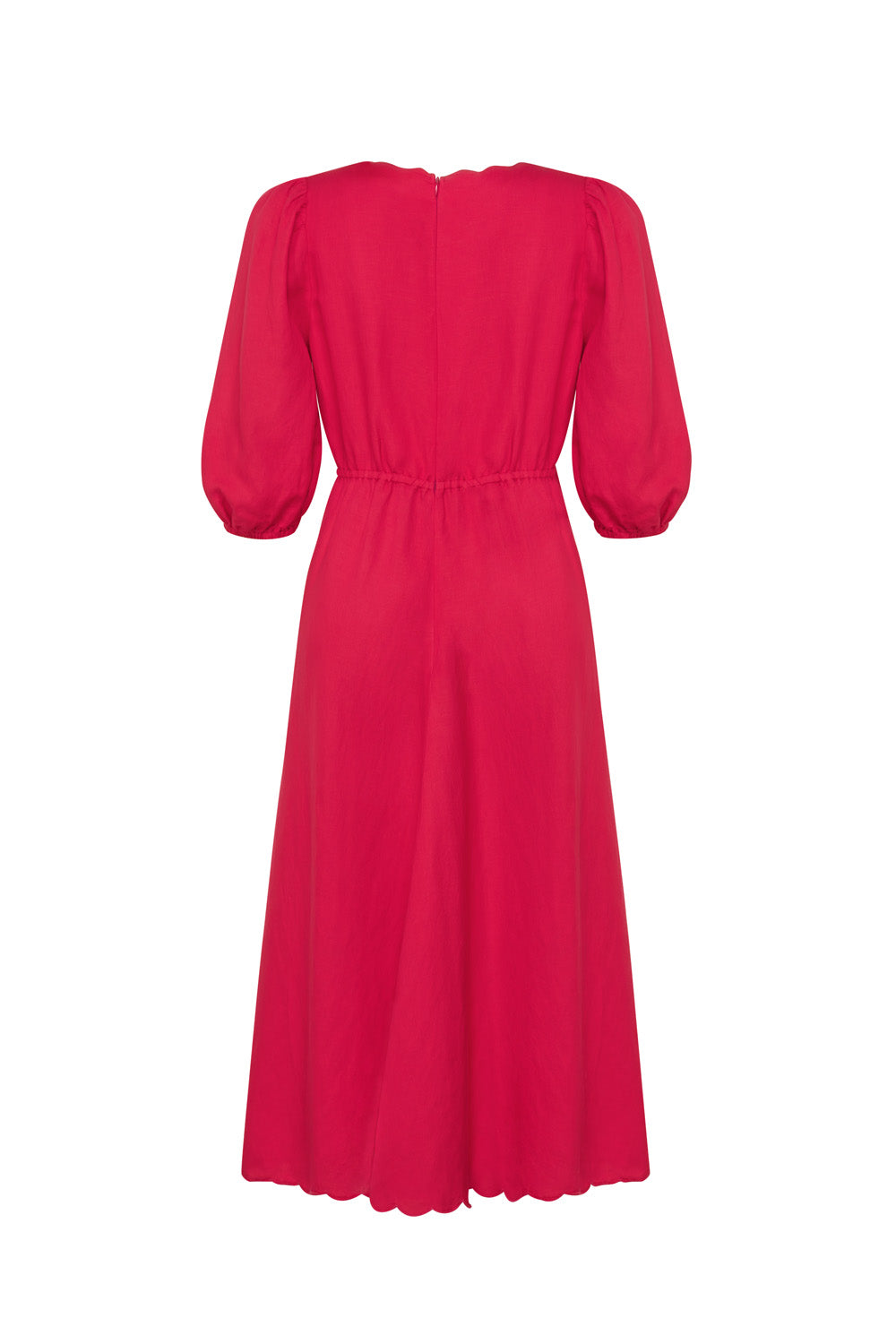 Clio Scalloped Dress Watermelon