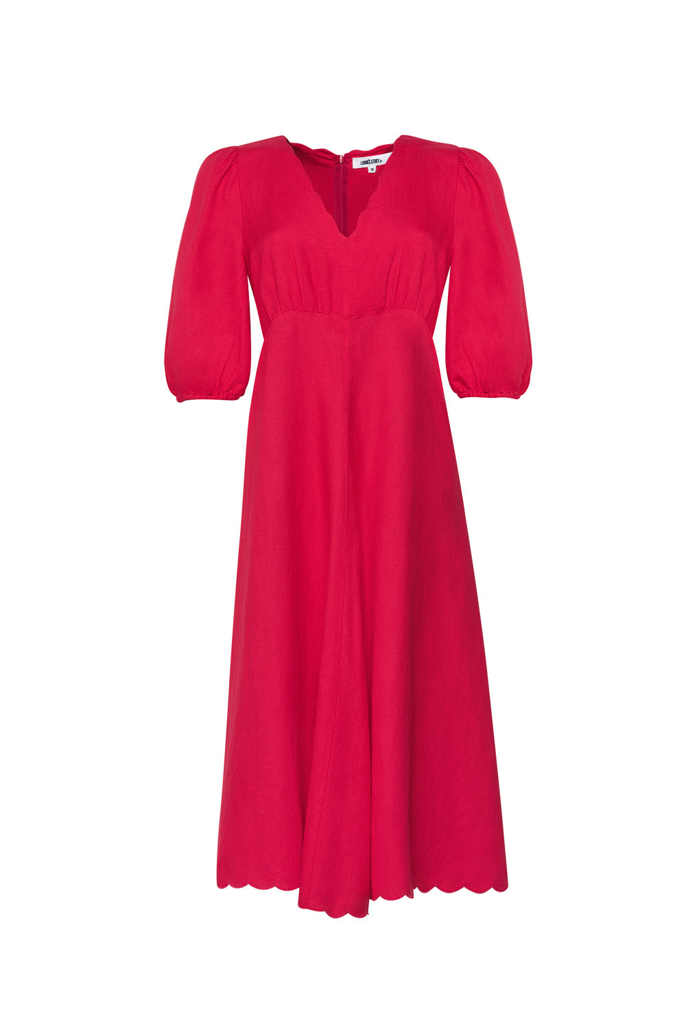 Clio Scalloped Dress Watermelon