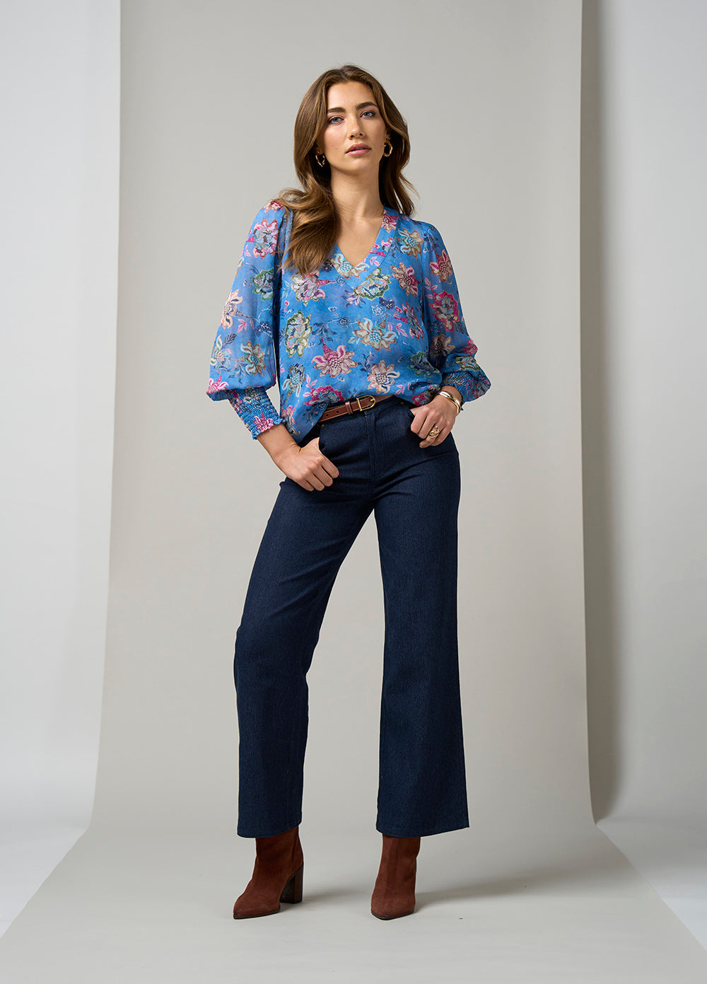 Mayfair Blouse Blue Multi