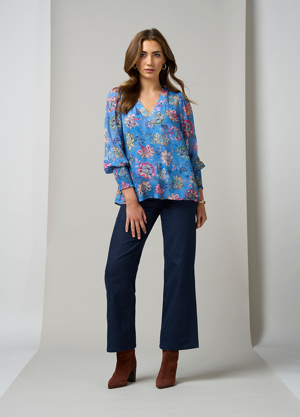Mayfair Blouse Blue Multi